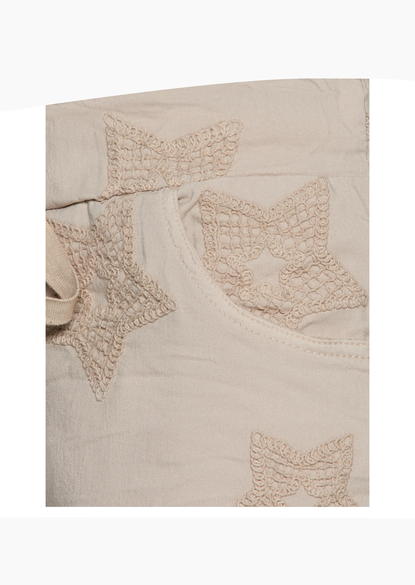 Joggpants mit Stickerei, sand