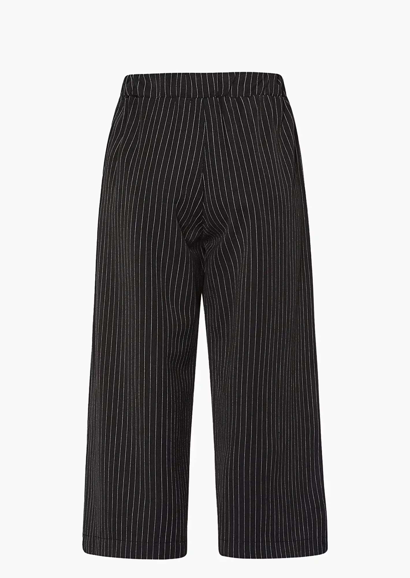 Wide Leg Hose kurz, schwarz