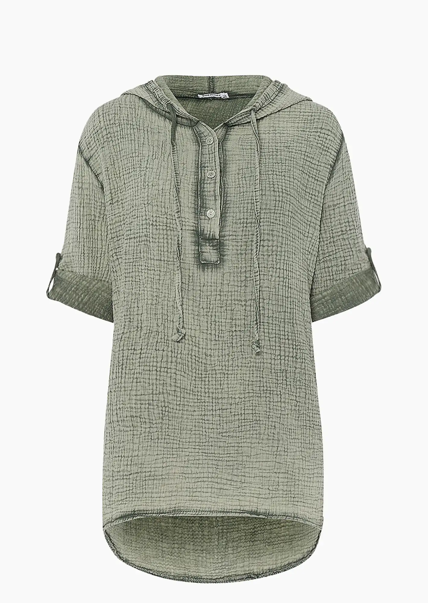 Musselin-Bluse, khaki