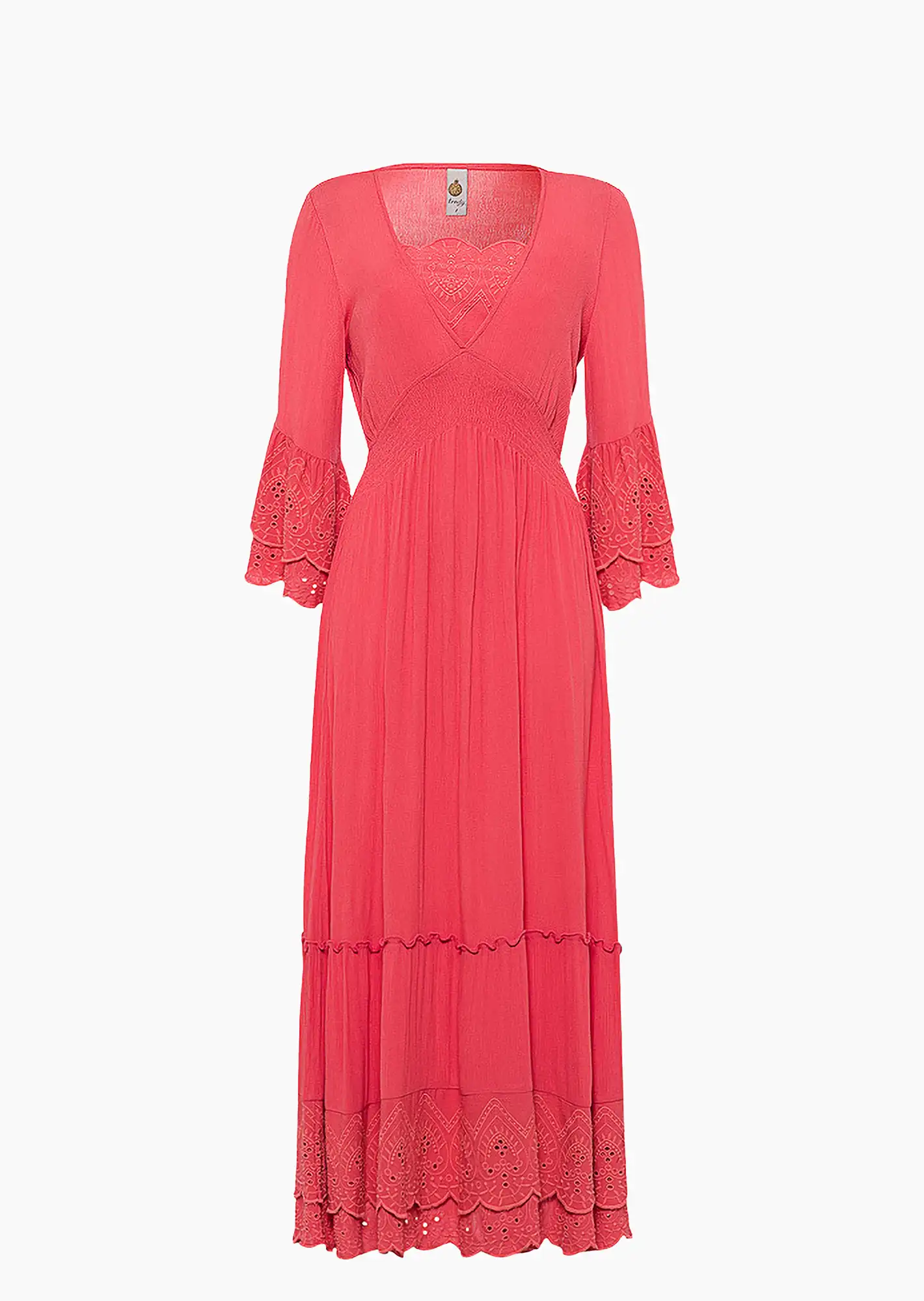 Kleid mit Bandeau, melon