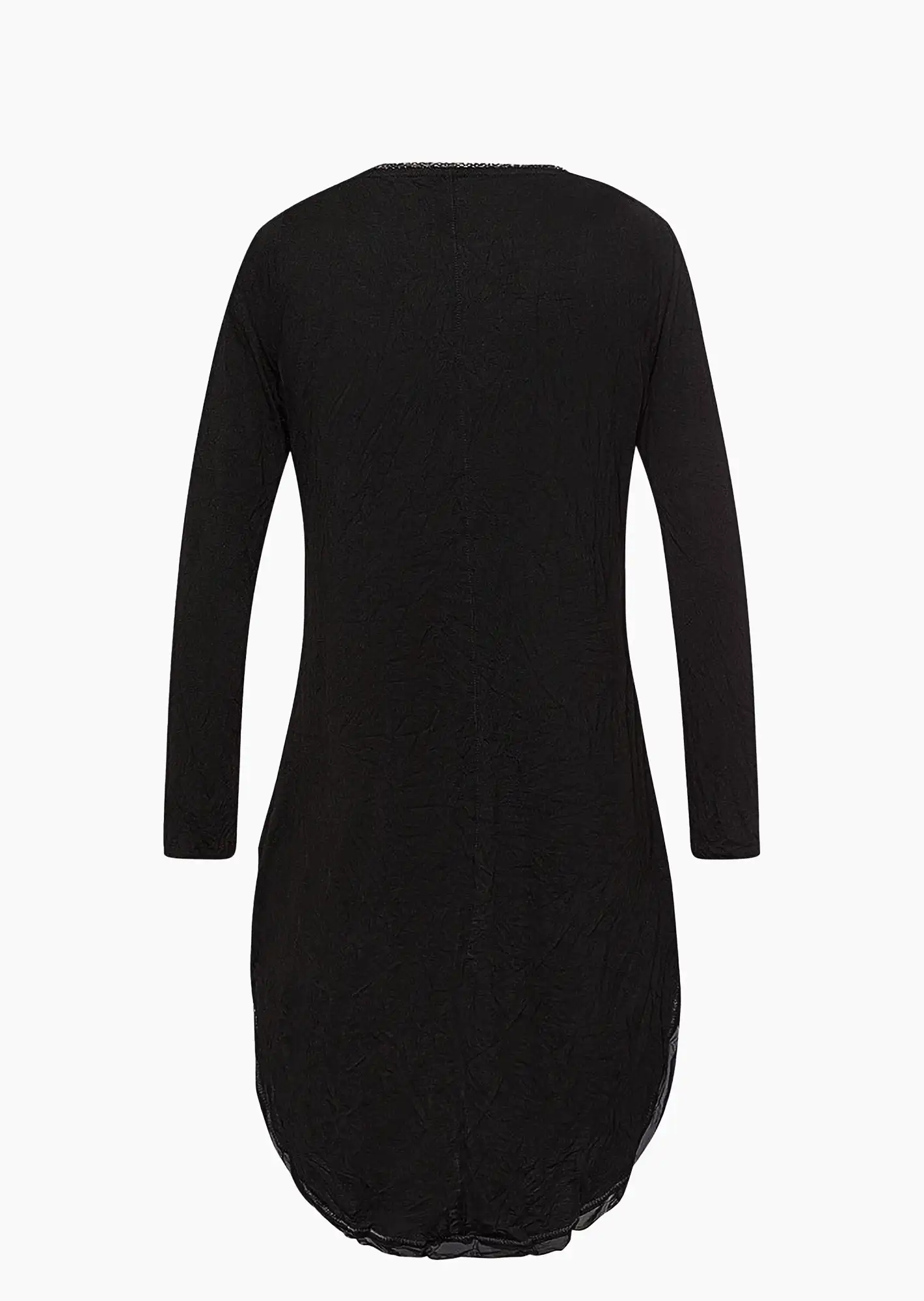 Langarmshirt 'Vokuhila', schwarz