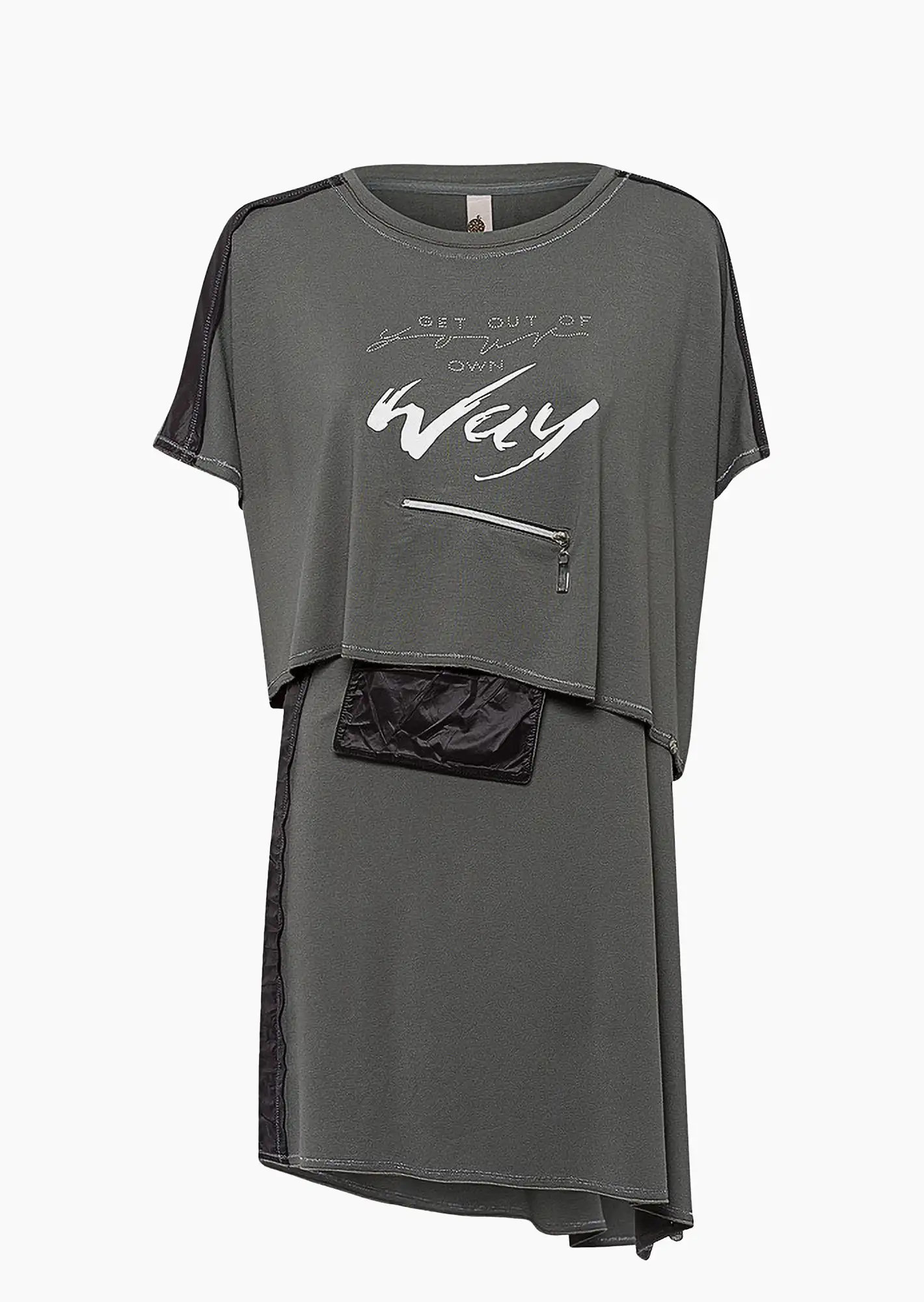 2 in 1 Shirt im Layering-Look, oliv