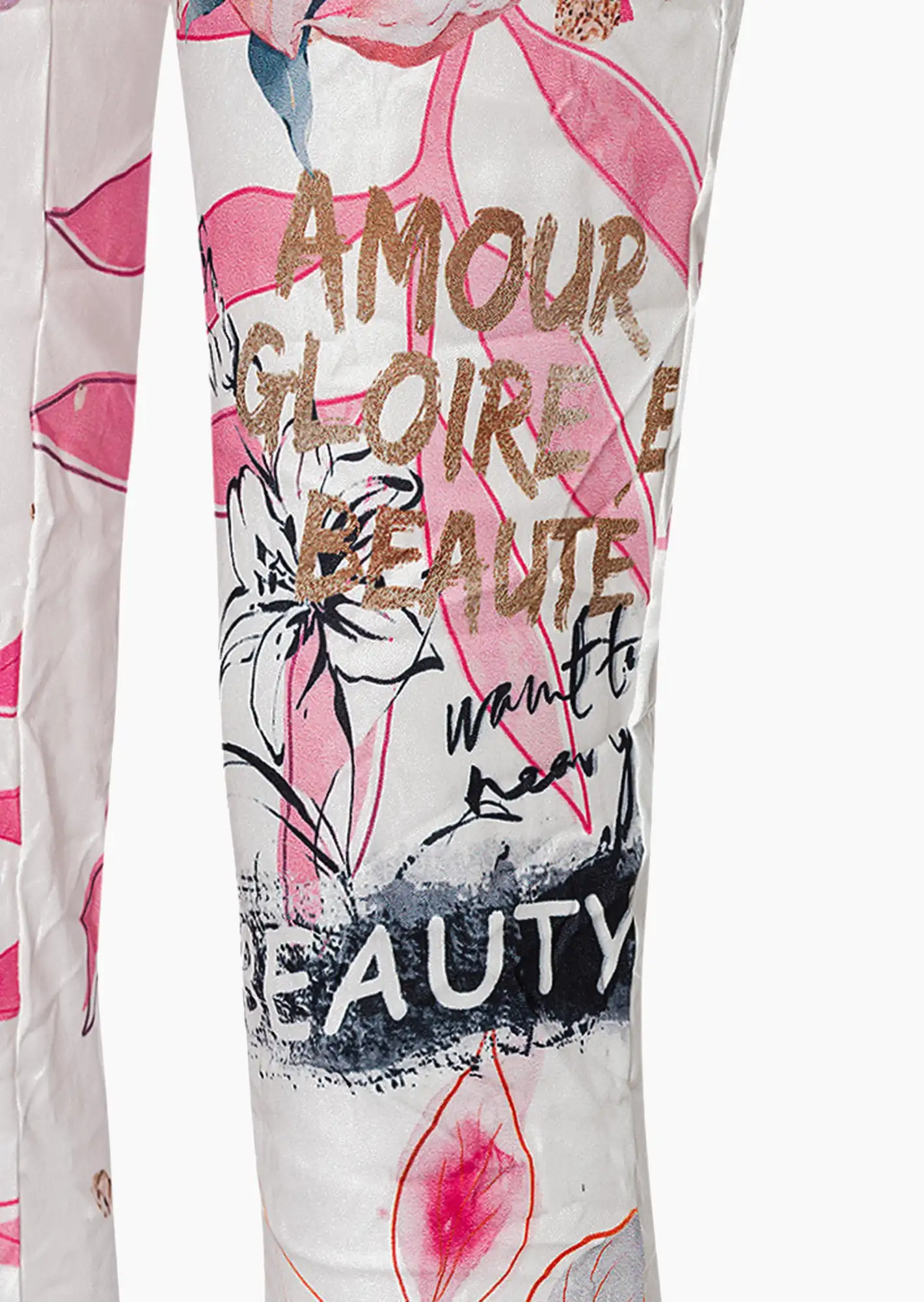 Joggpants im Alloverprint, glossy