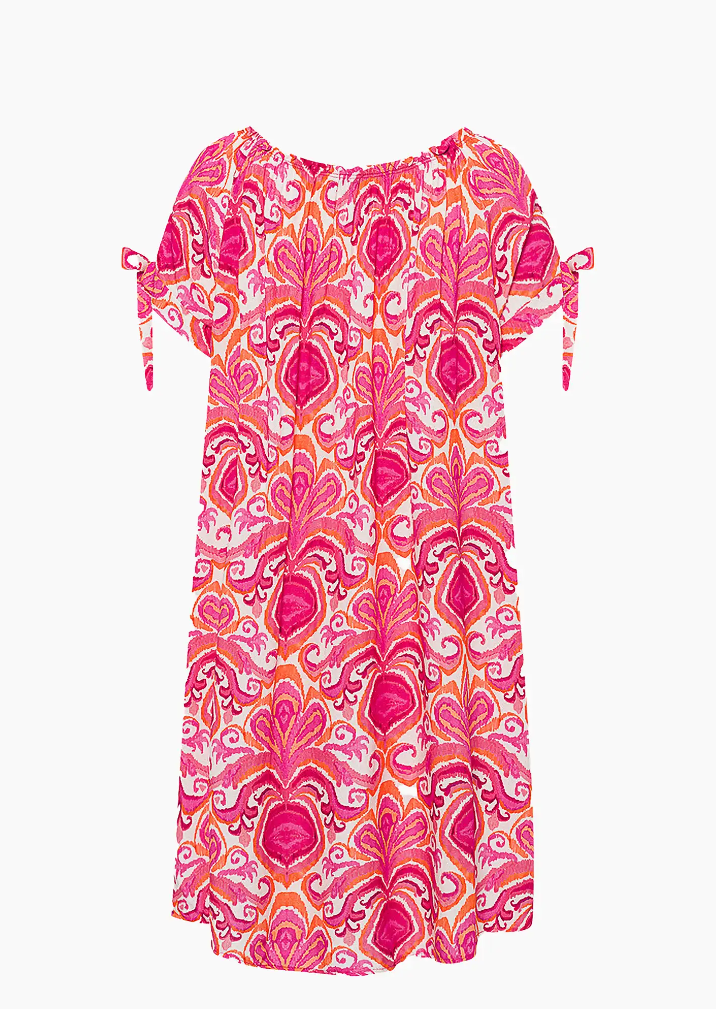 Faszinierend Kleid Pink Orange Gemustert Ebenbild
