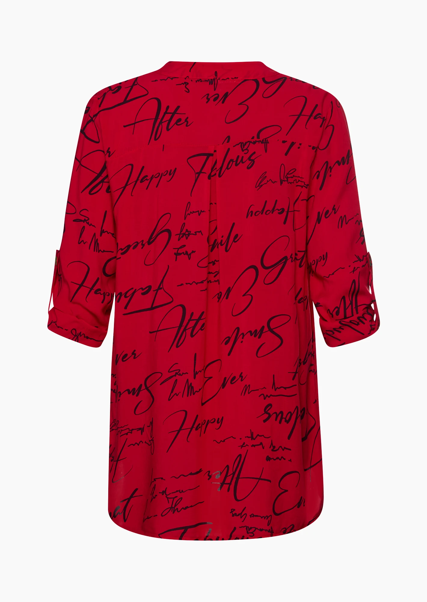 Bluse mit Lettering, tredyrot