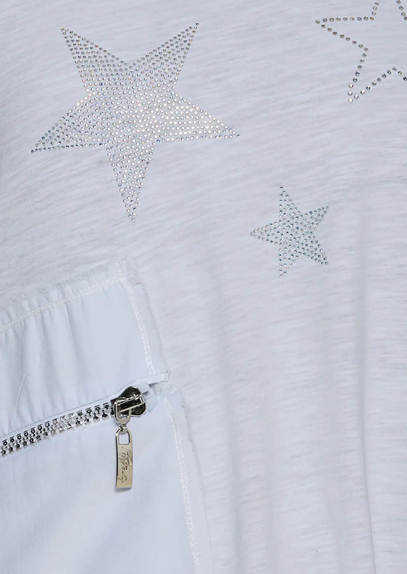 Shirt 'Stars', weiß
