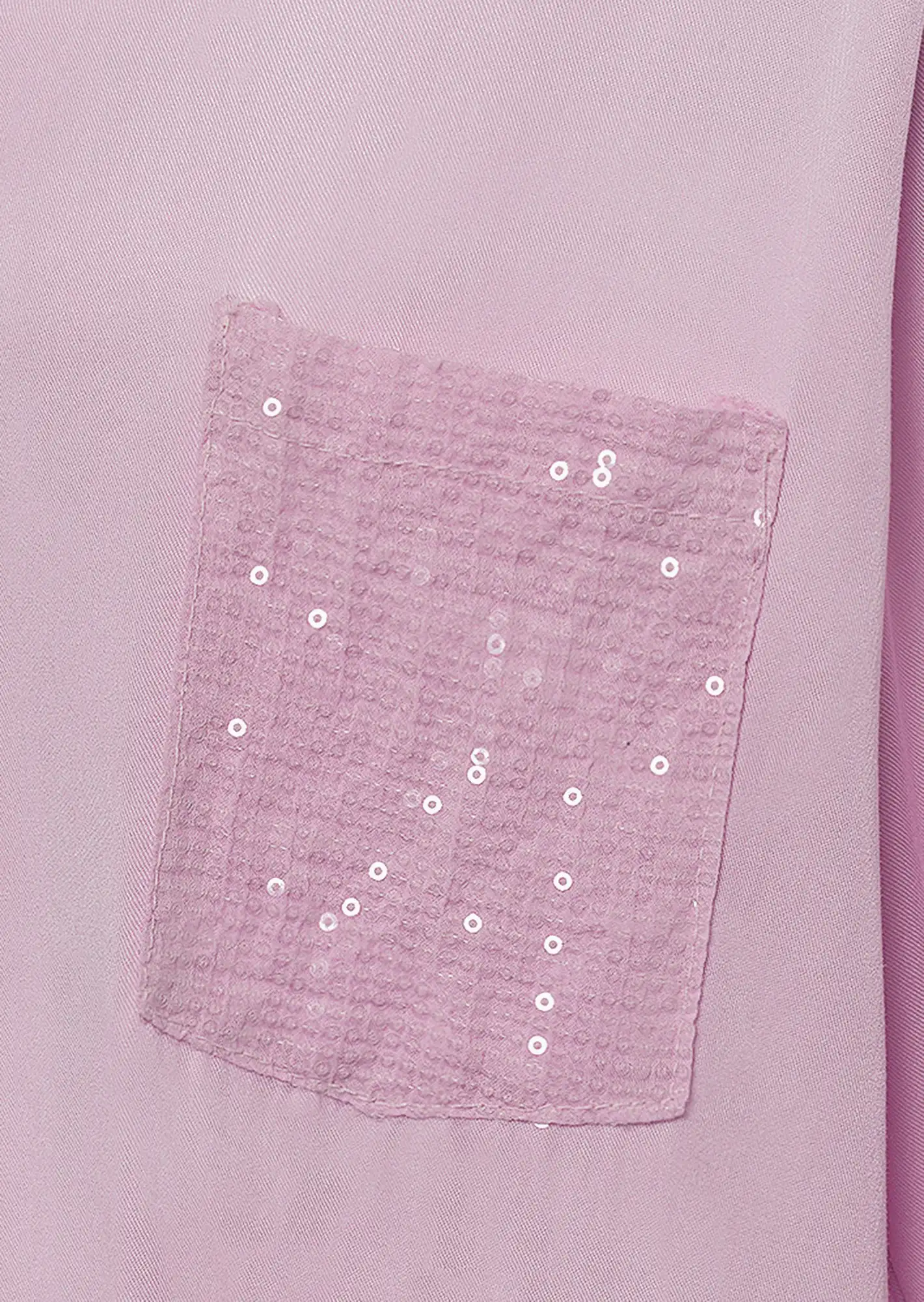Bluse  mit Pailletten, mandelblüte