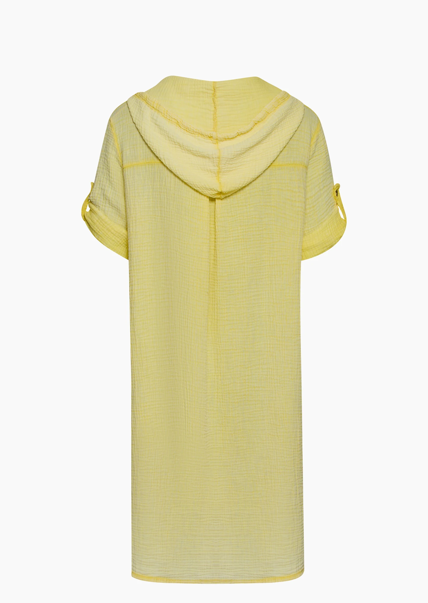 Musselinkleid, butter yellow