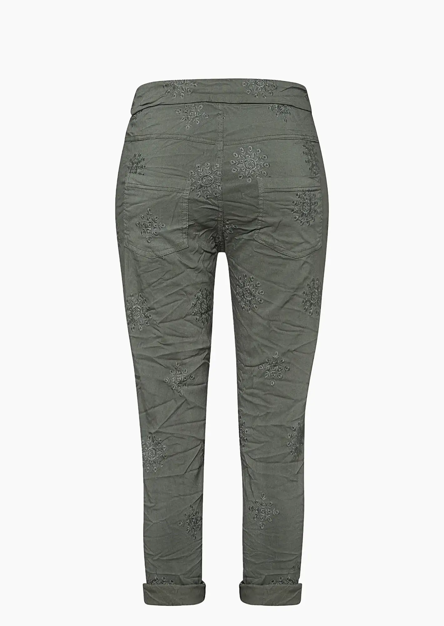 Joggpants mit Stickerei, khaki