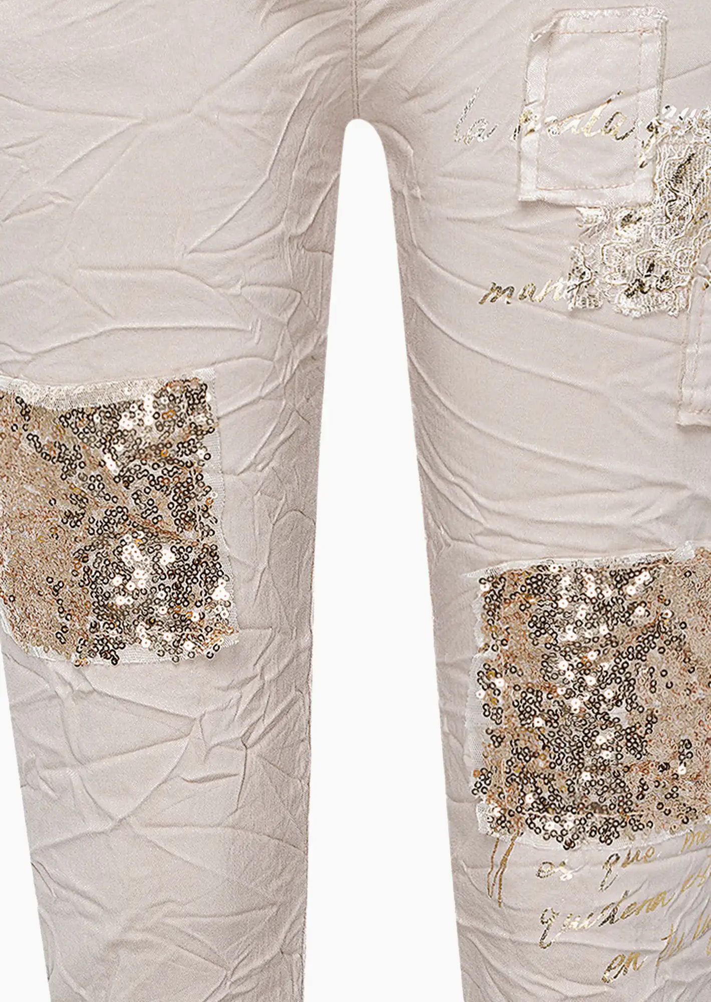 Joggpants mit Patches, sand