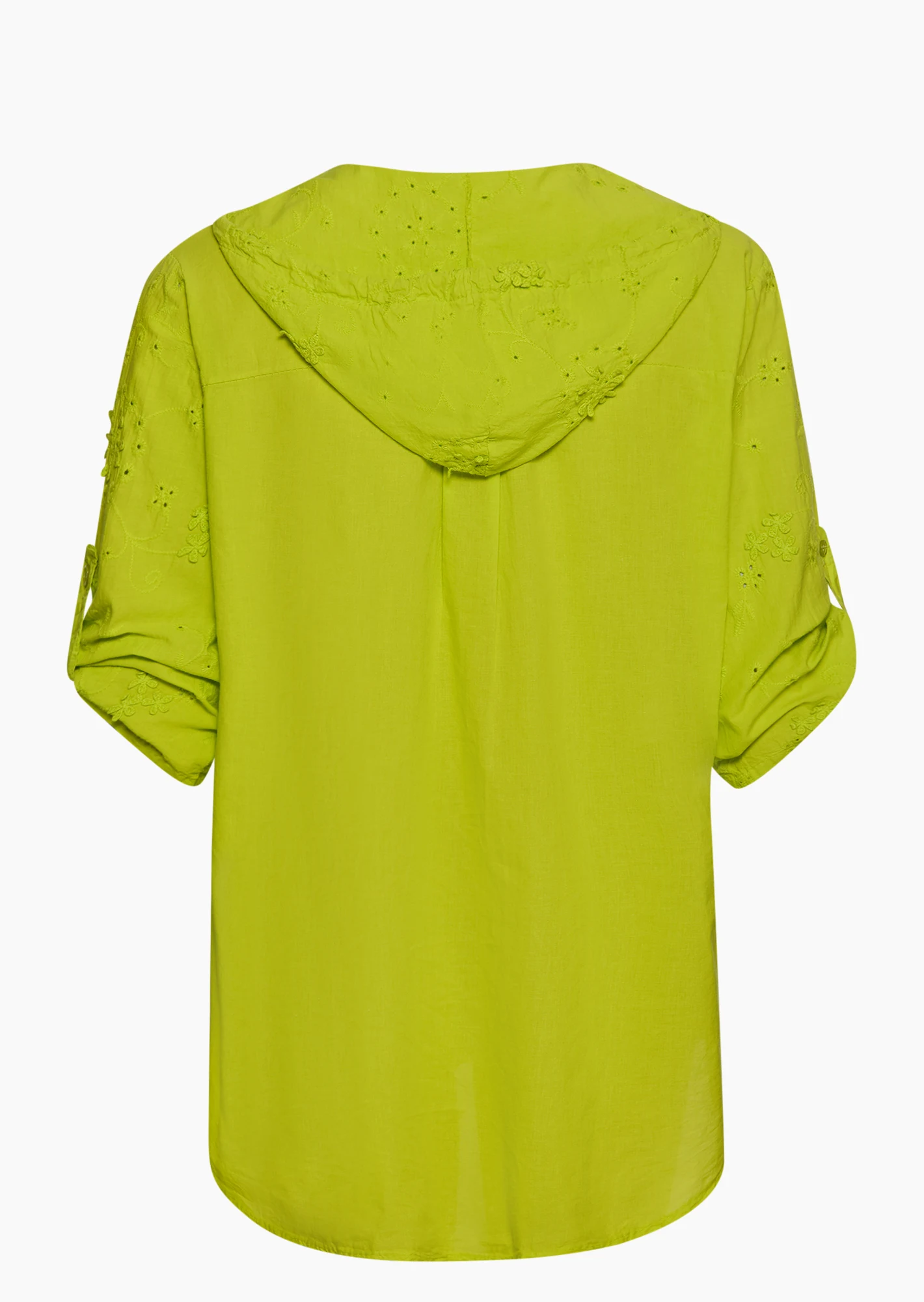 Bluse mit Lochstickerei, juicy flash