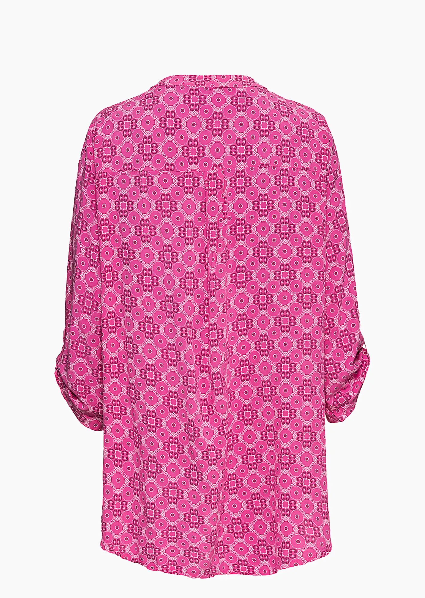 Bluse im Alloverprint, pink