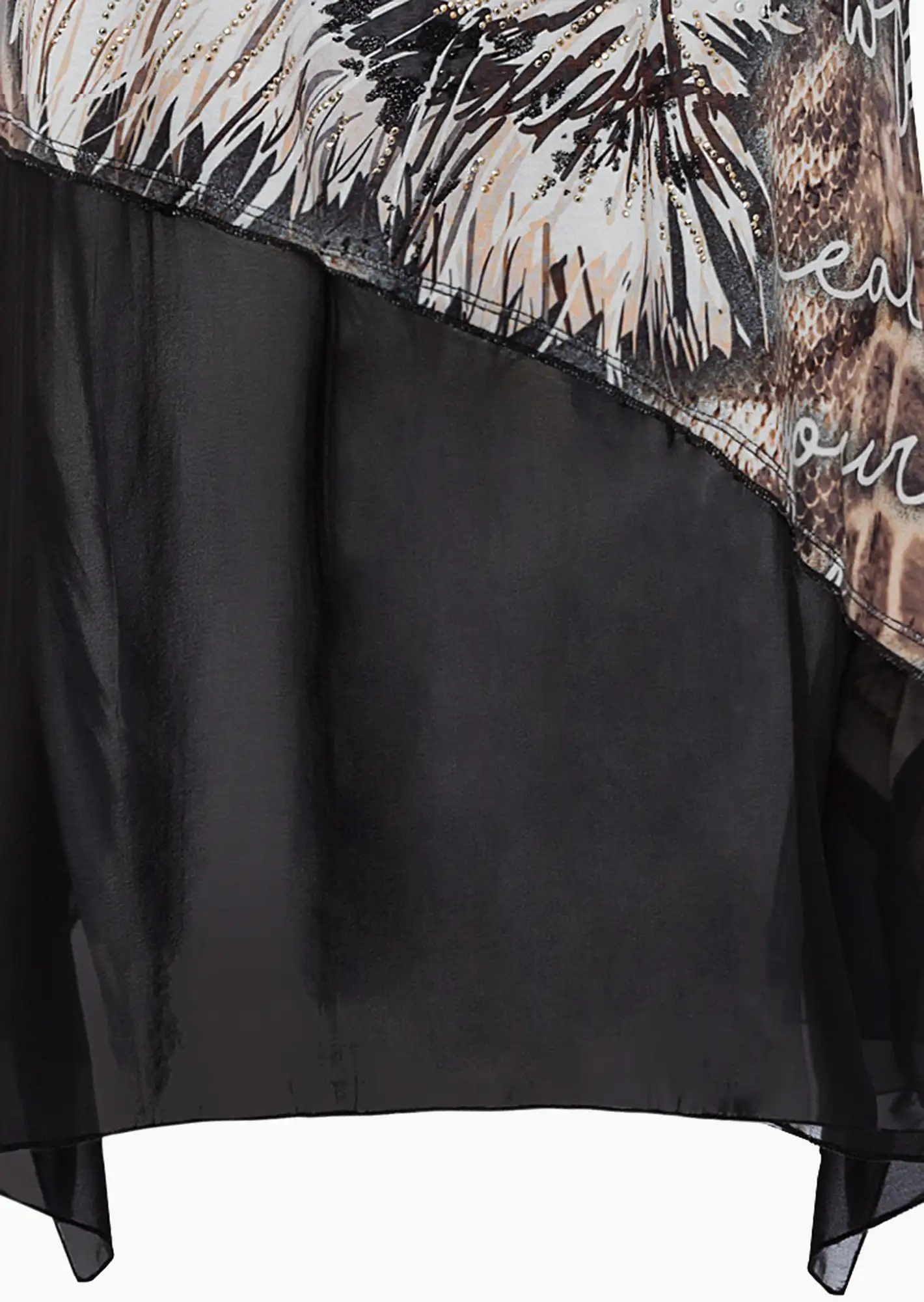 Shirt, schwarz-weiß