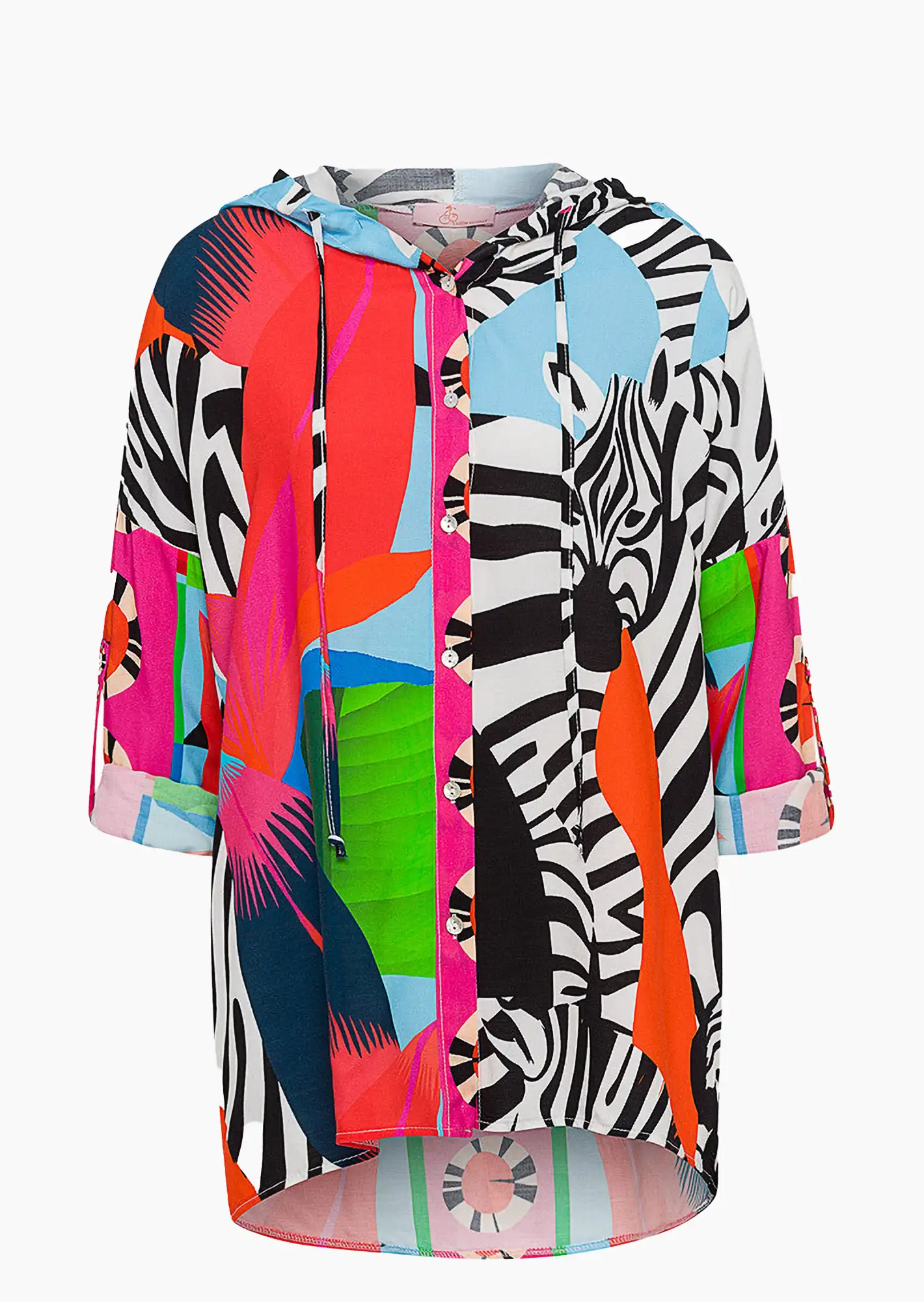 Bluse 'Zebra', bunt