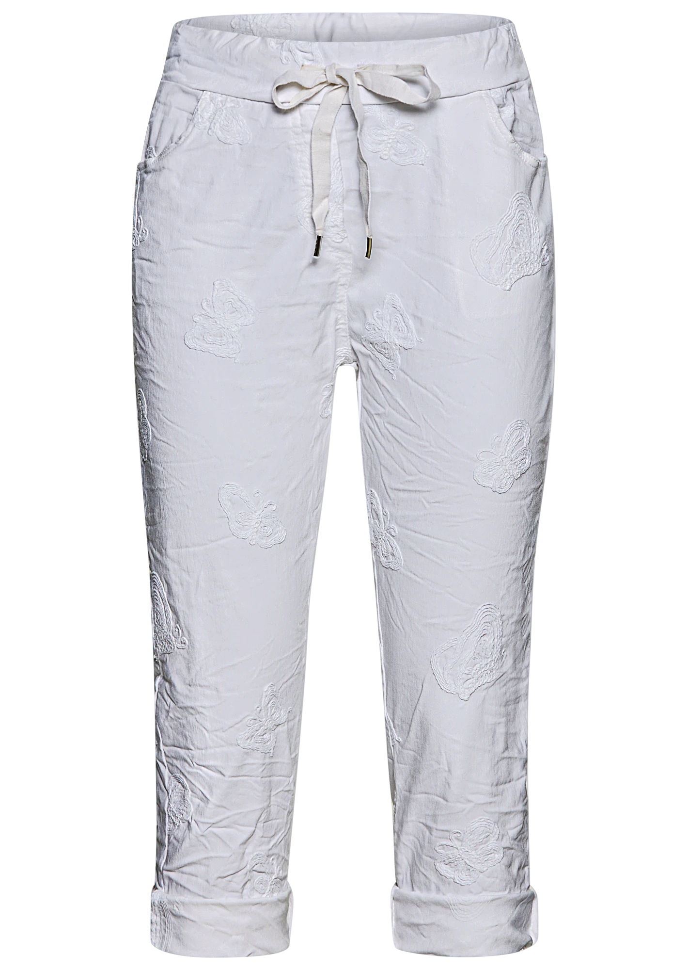 Joggpants 'Schmetterling', weiß