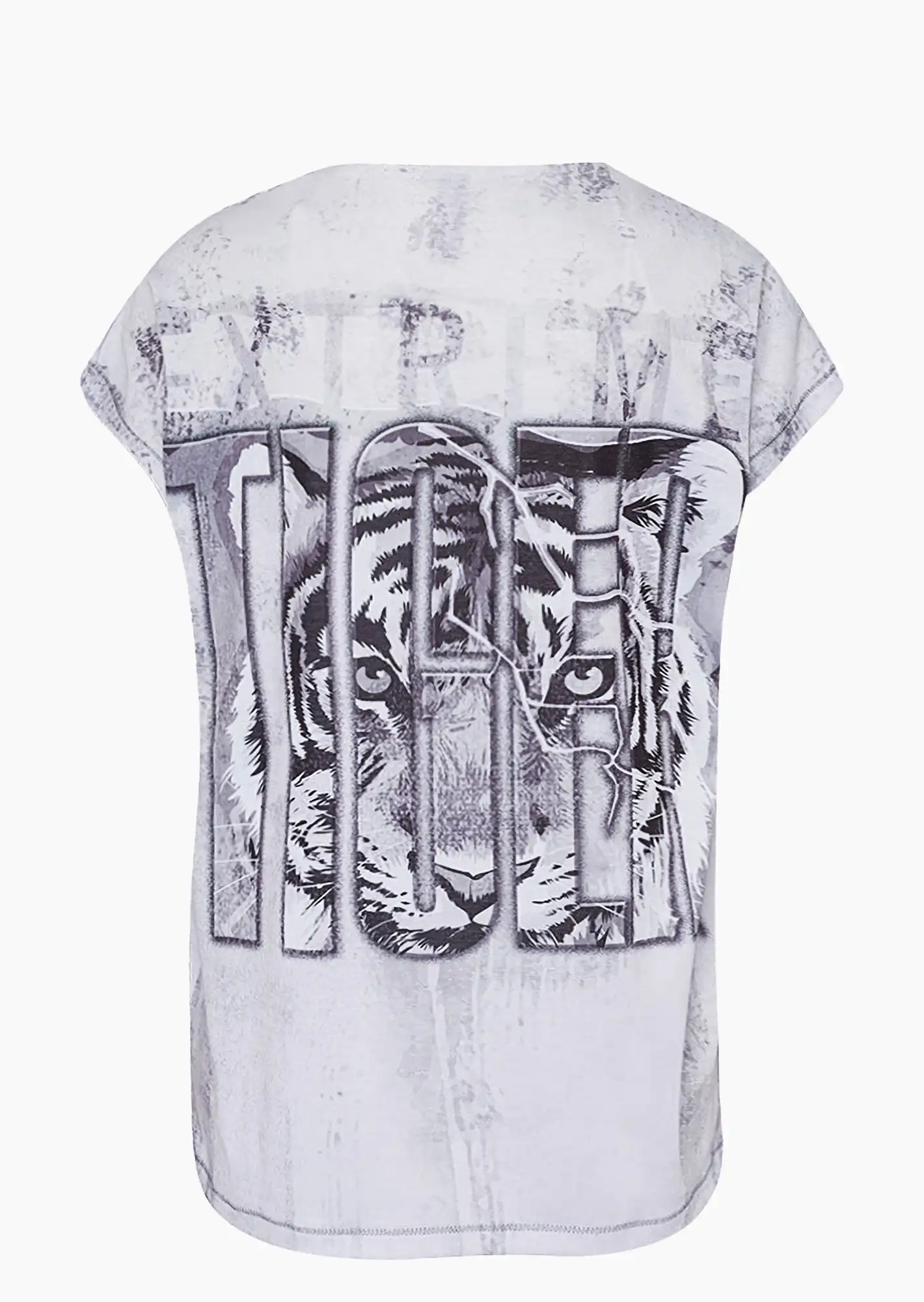 Shirt 'Passion', schwarz-weiß