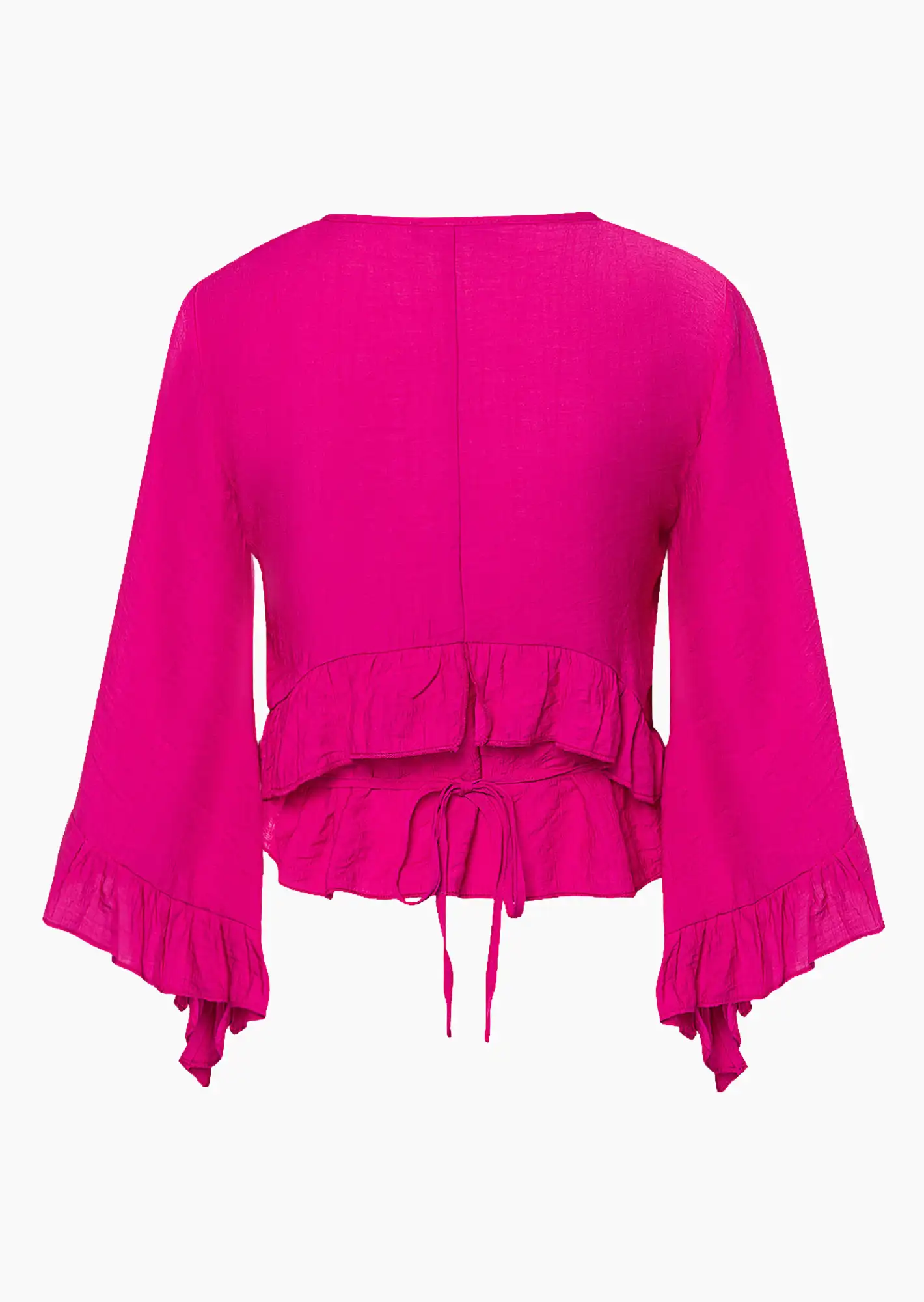 Shirtjacke mit Volant, very berry