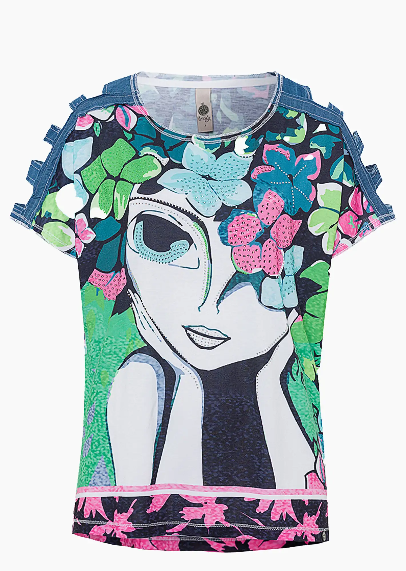 Shirt Flower, bunt