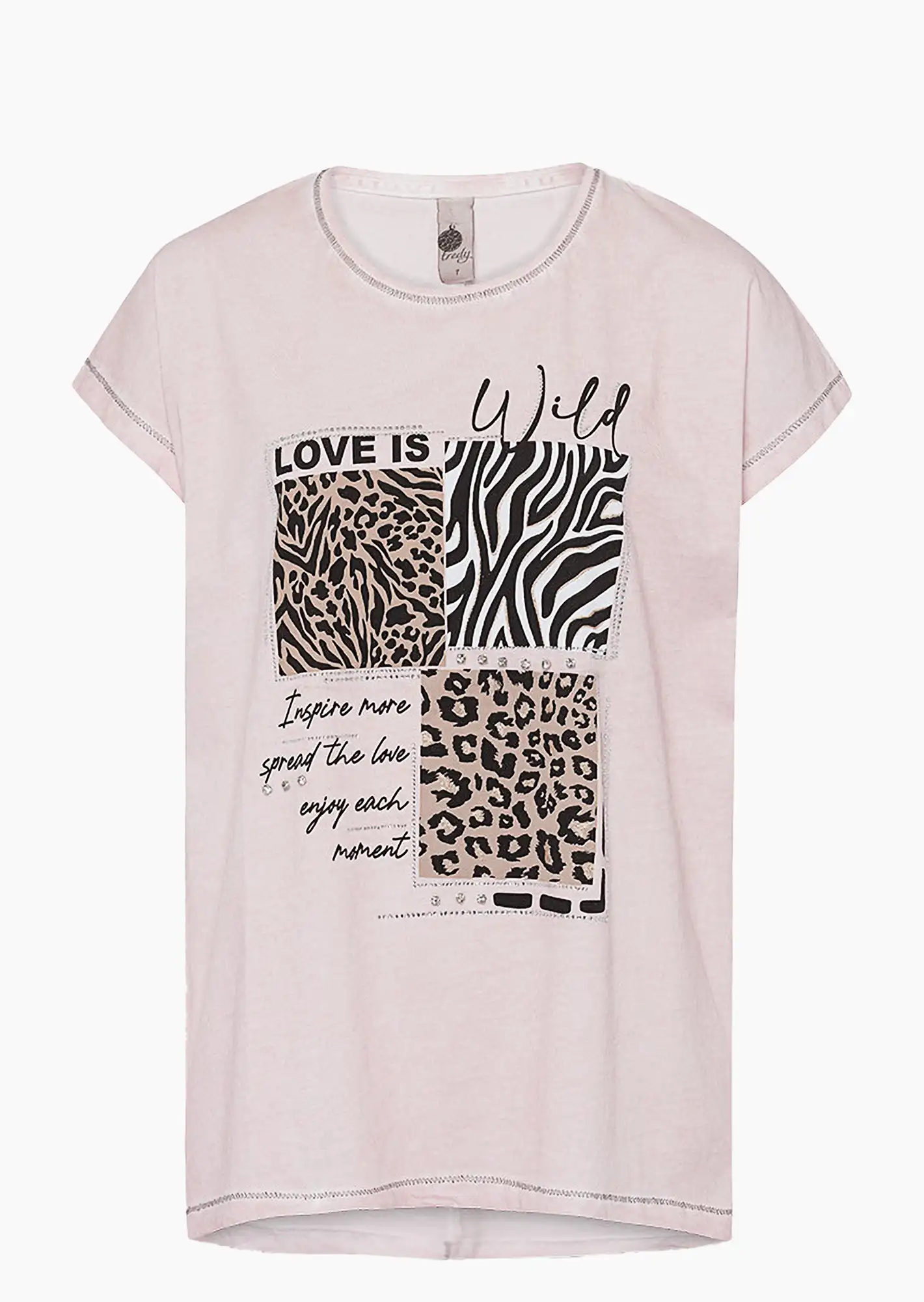 Shirt 'Inspire more', rosenholz