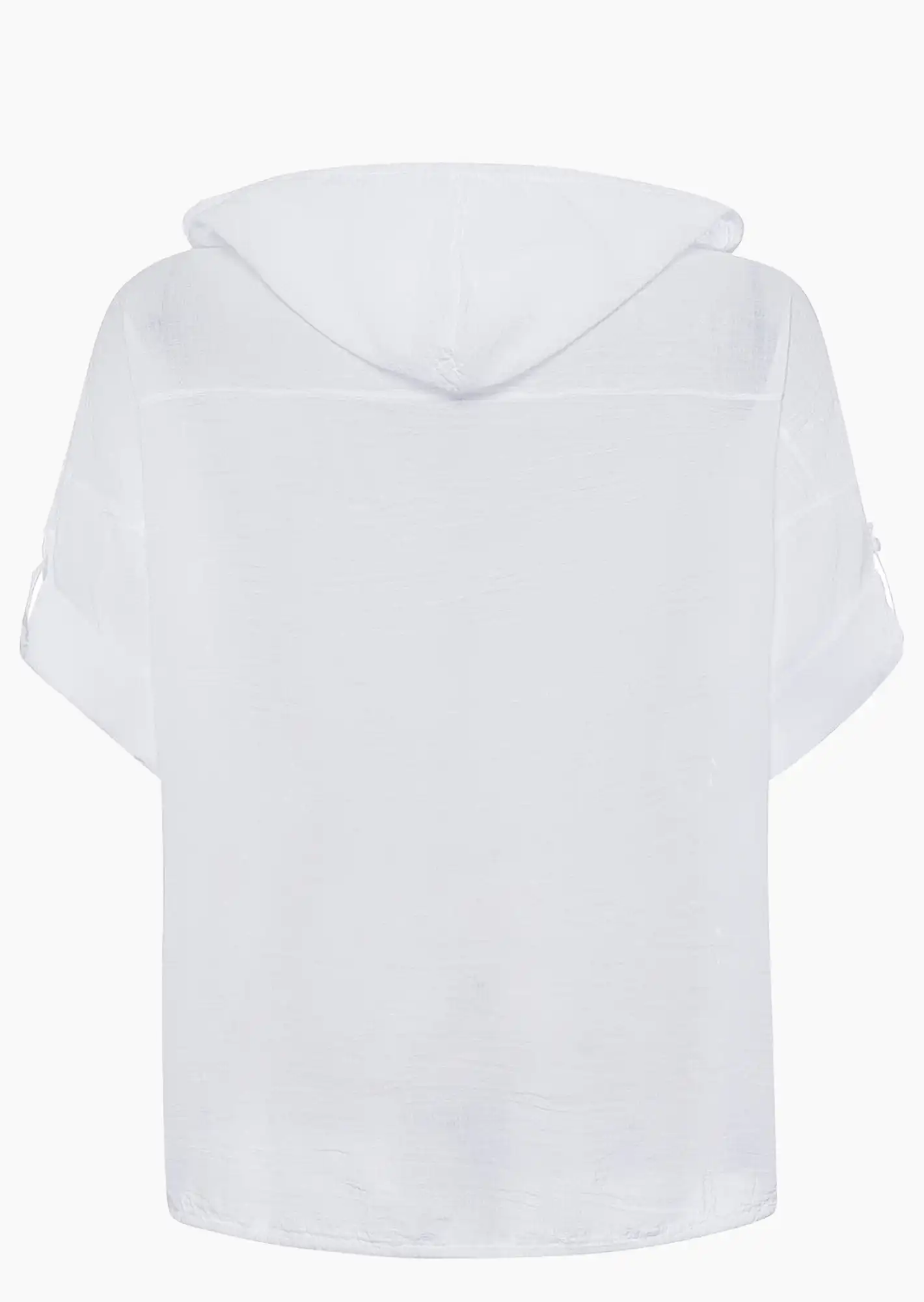 Bluse mit Lochstickerei, weiß