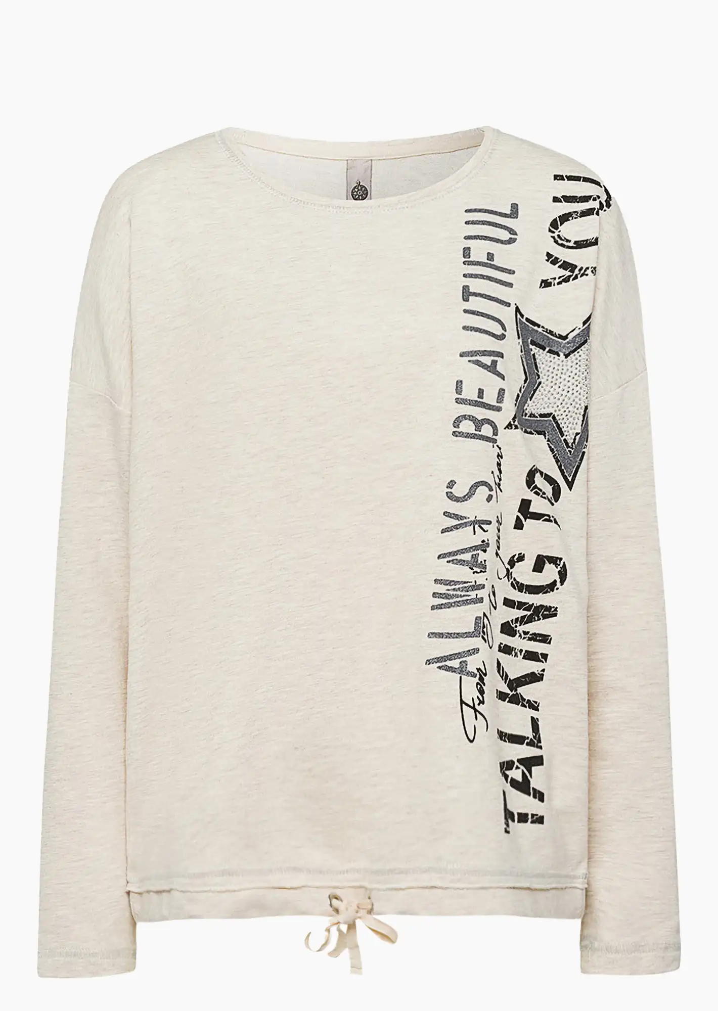 Sweatpullover 'Beautiful', sand-melange