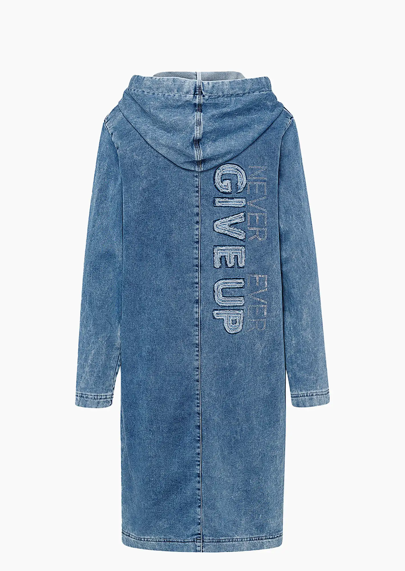 Denim-Mantel, light blue denim