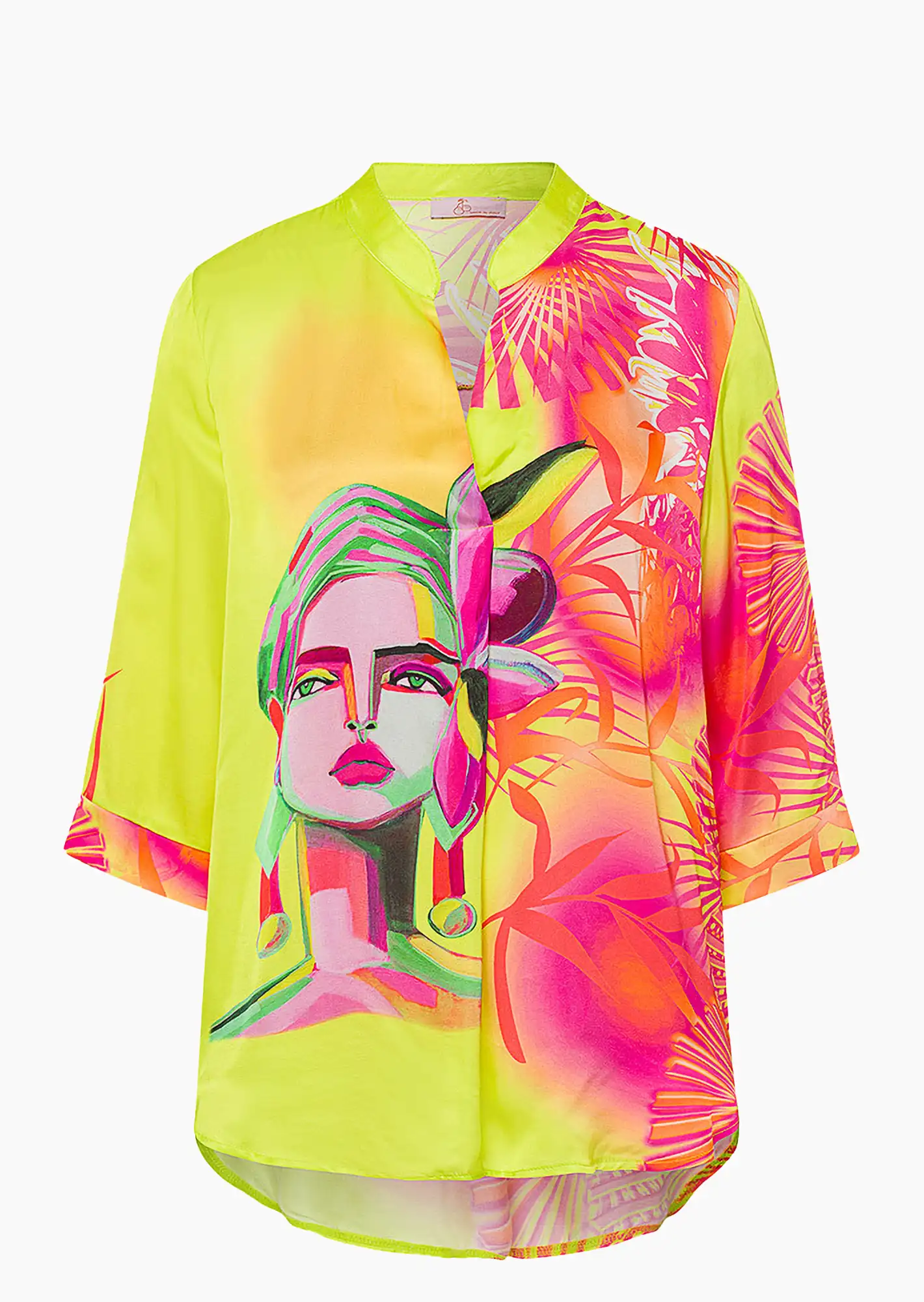 Satin-Bluse 'Frida', juicy flash