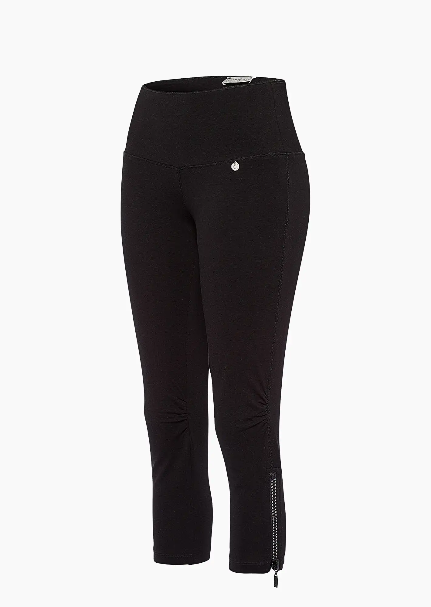 Leggings mit Reißverschluss, schwarz