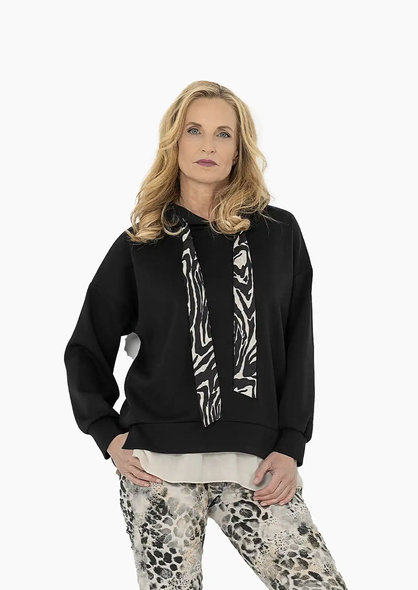 Sweatpullover Animalstyle, schwarz