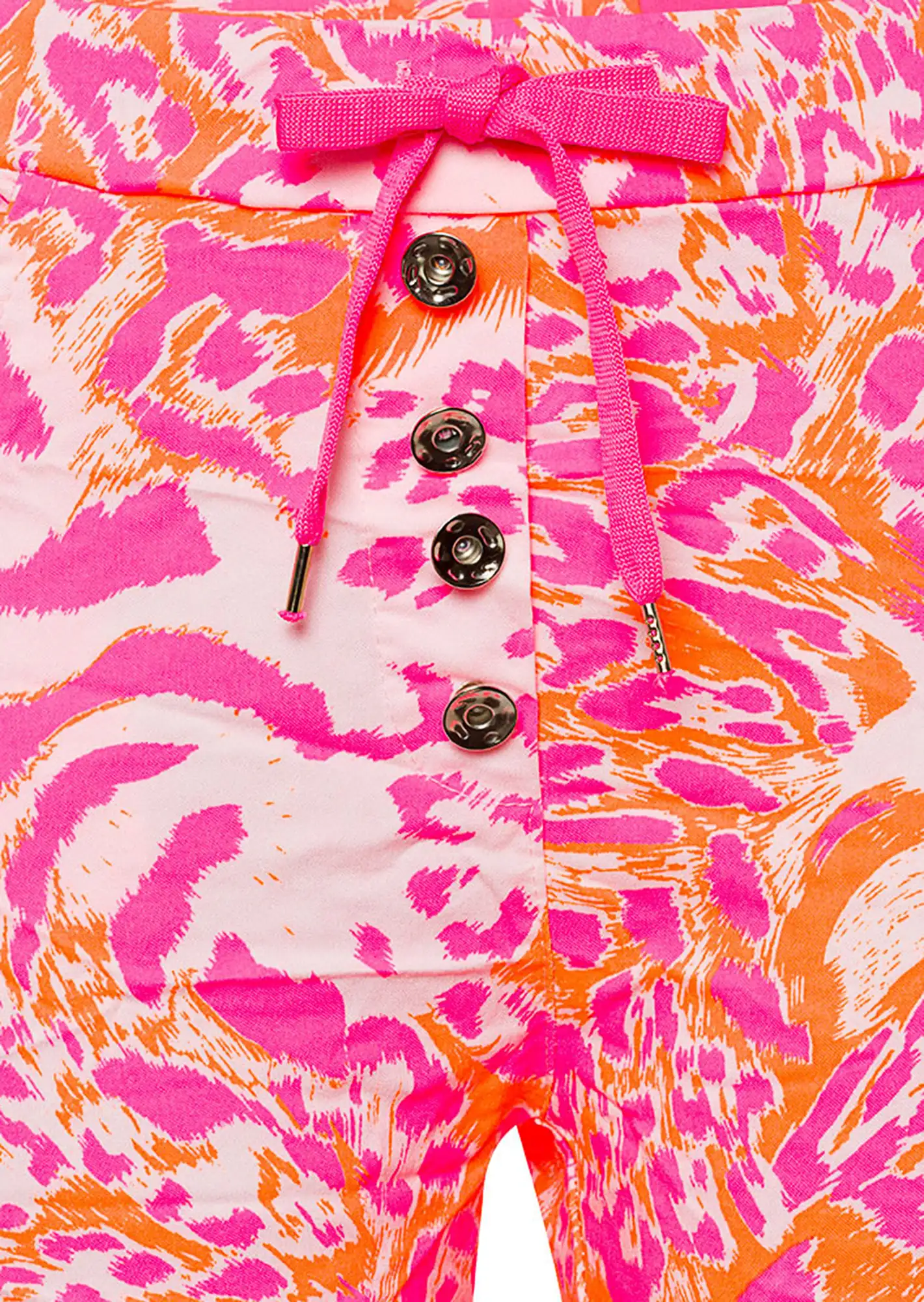 Joggpants im Animalstyle, neonpink