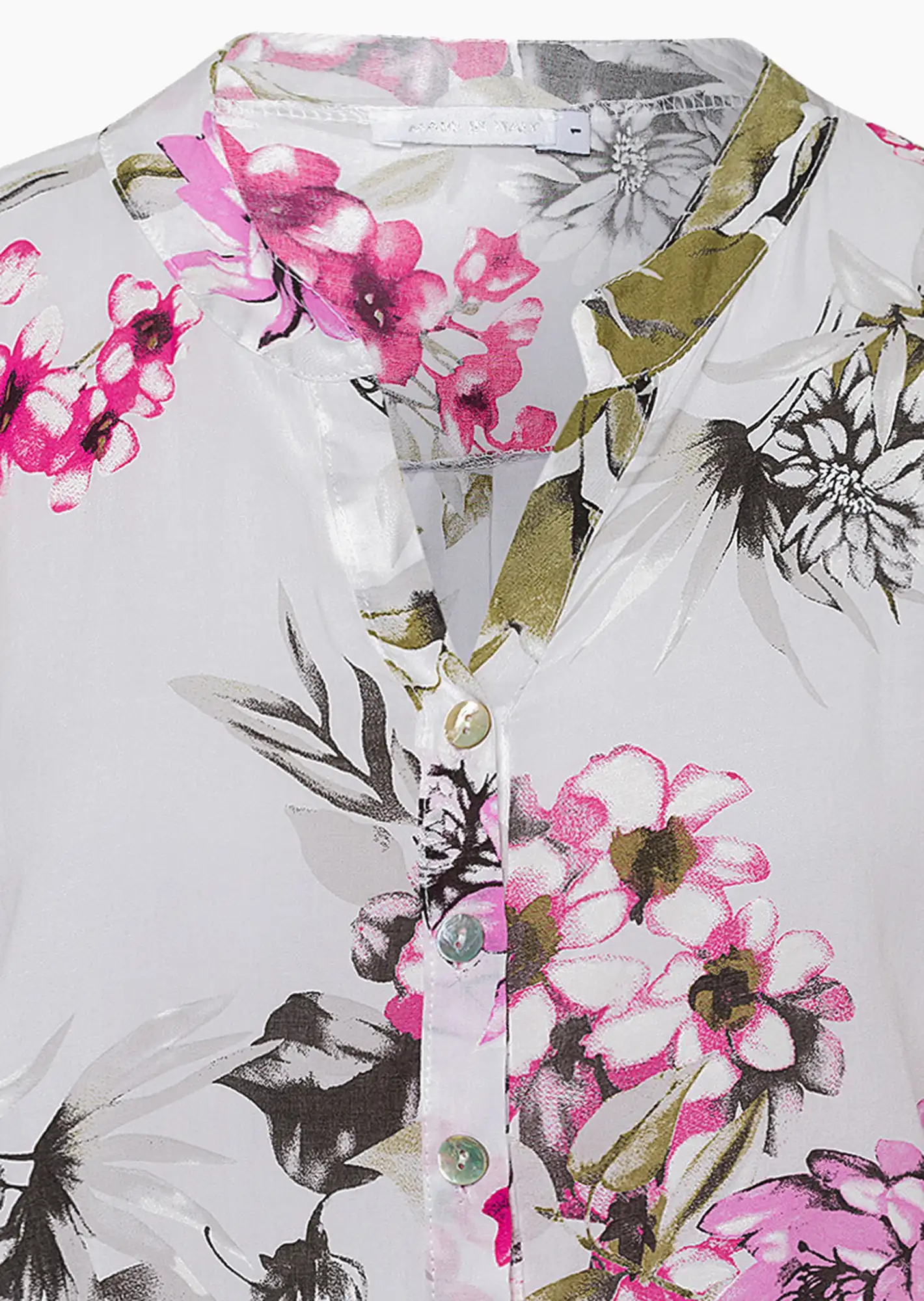 Bluse 'Blüten', weiß