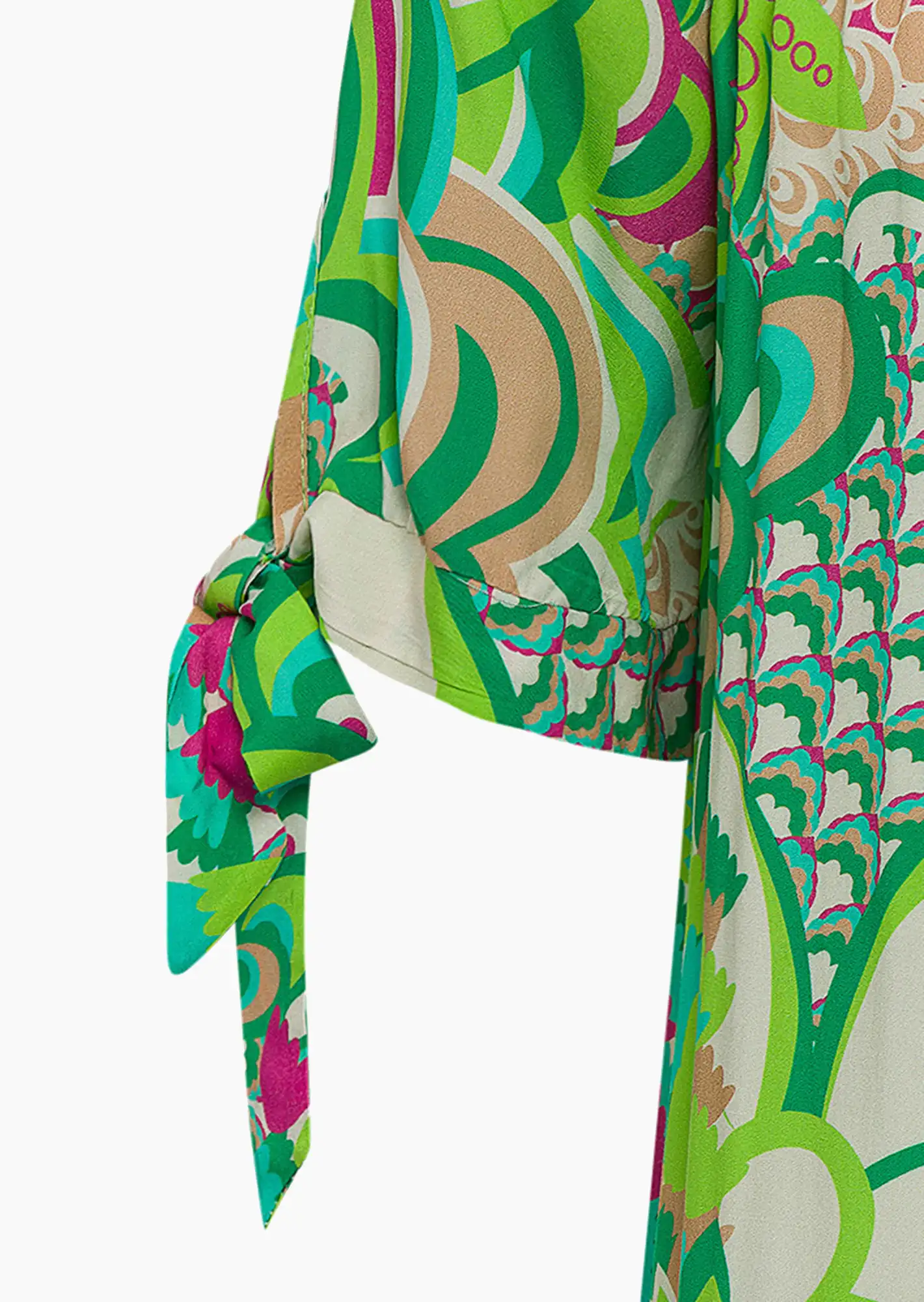 Kleid im Alloverprint, grün