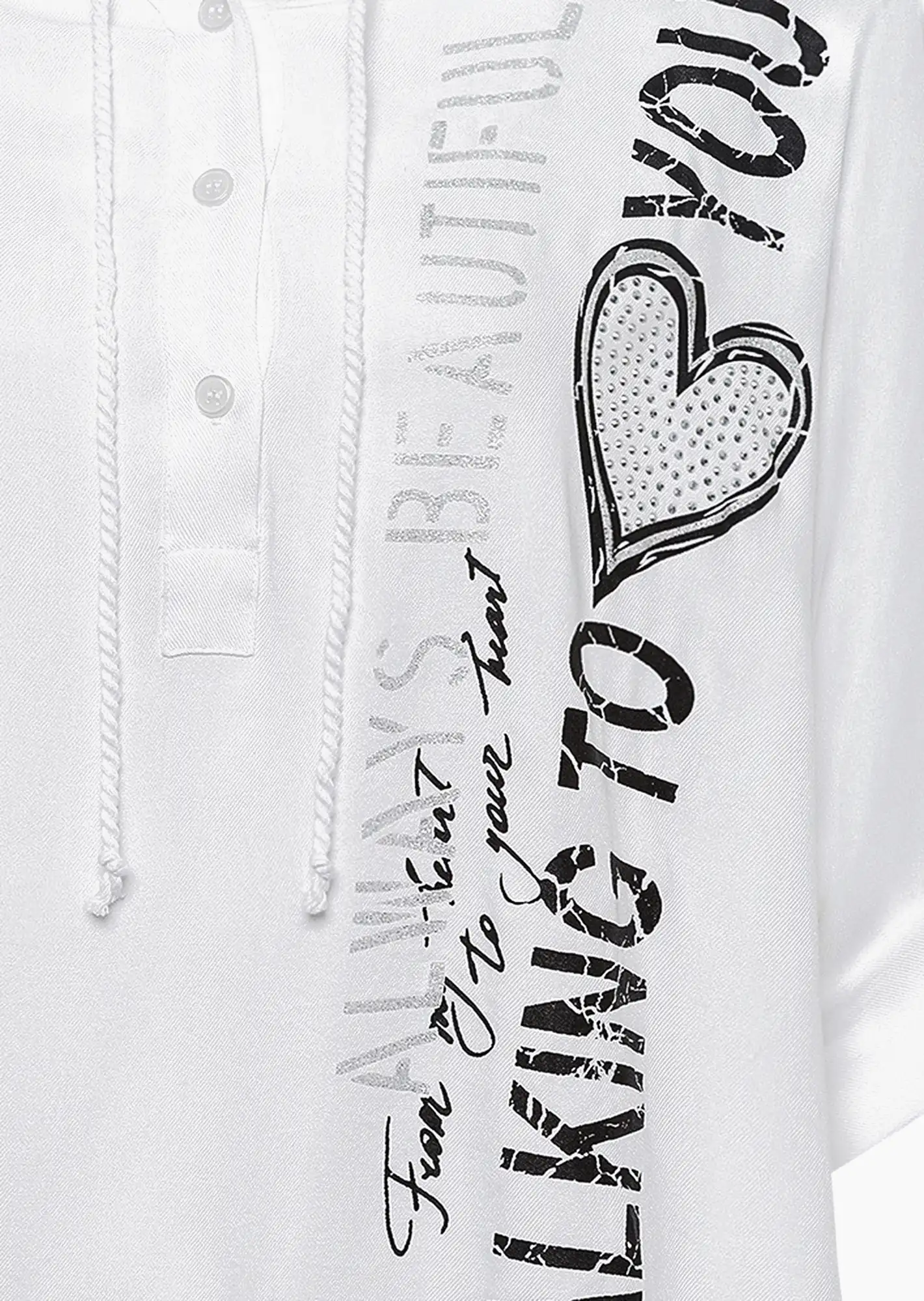 Bluse 'Talking', offwhite