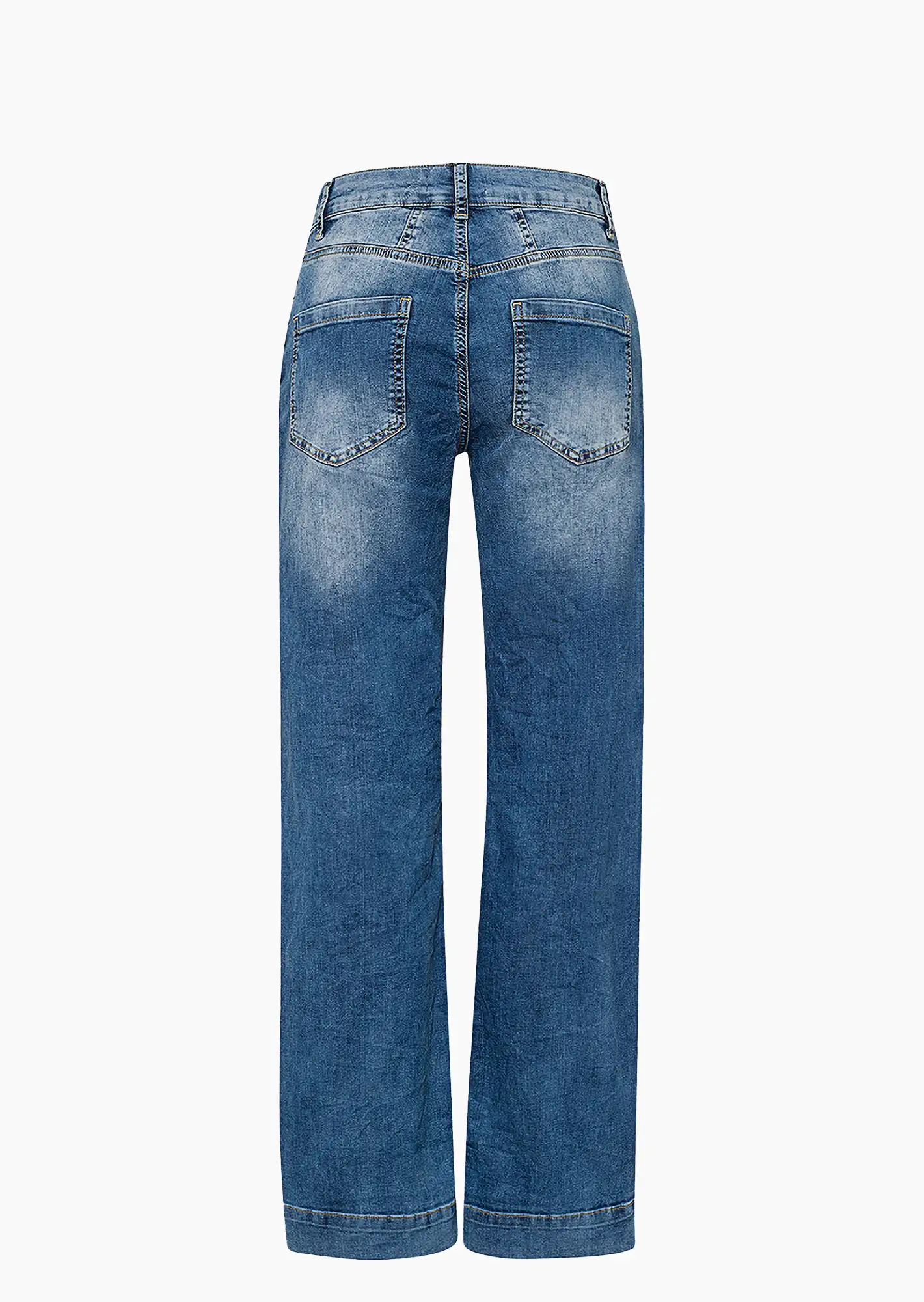 Wide Leg Jeans, blue denim
