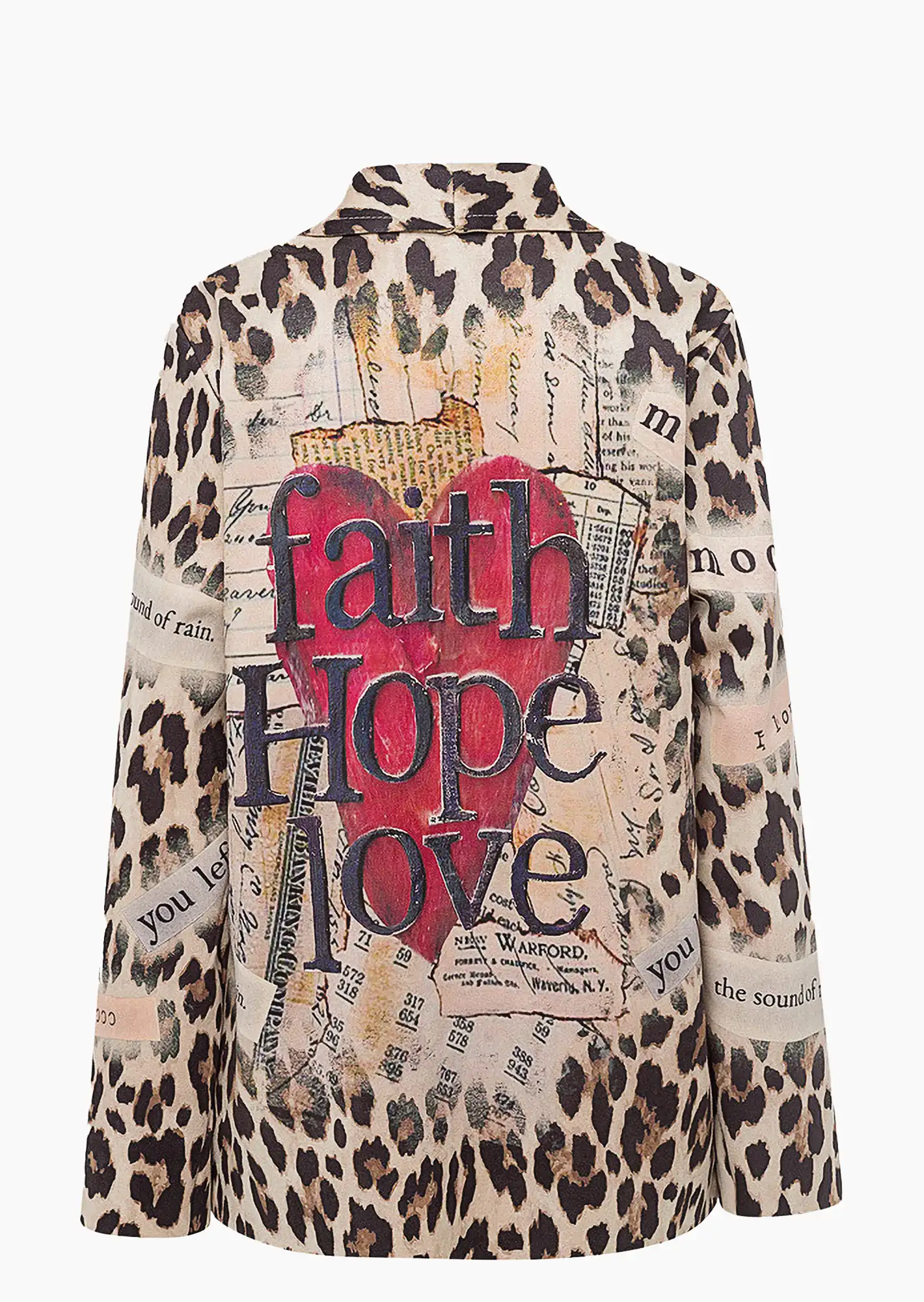 Blazer 'Faith, hope, love', bunt