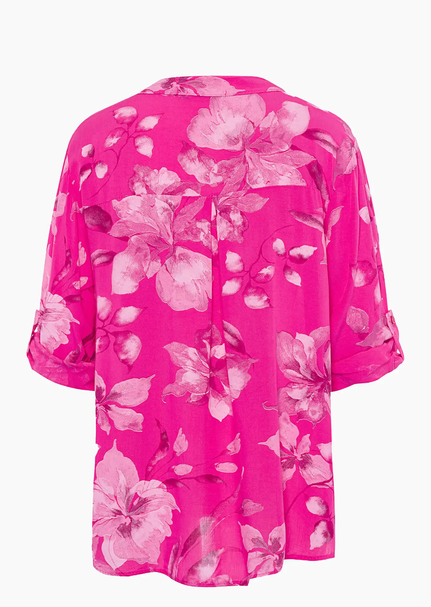 Bluse im Alloverprint, very berry