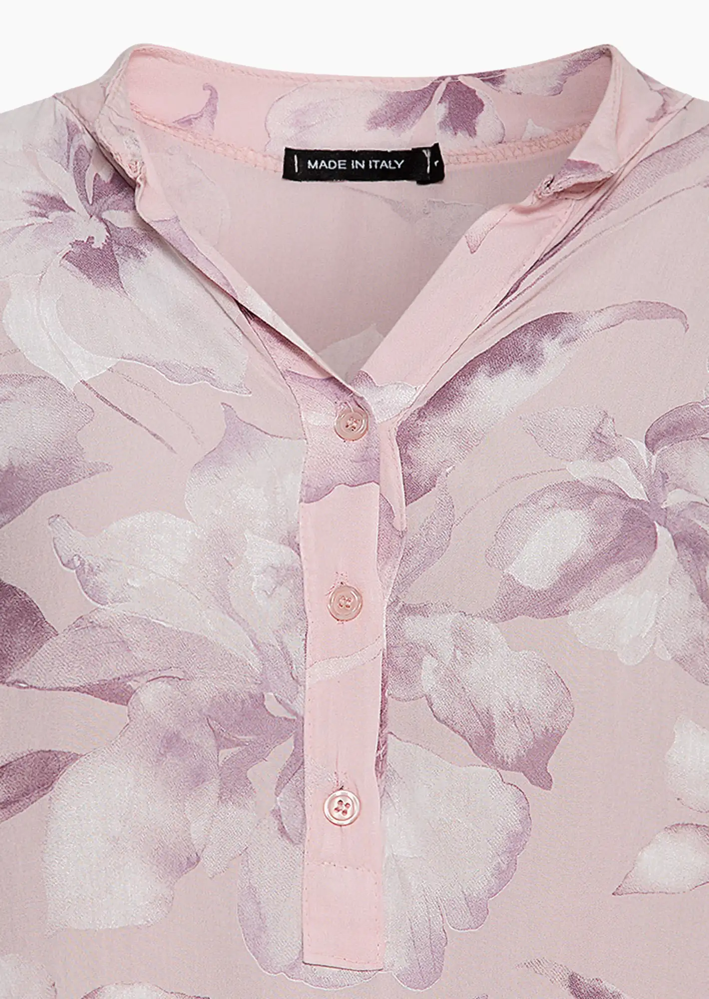Bluse im Alloverprint, rosenholz