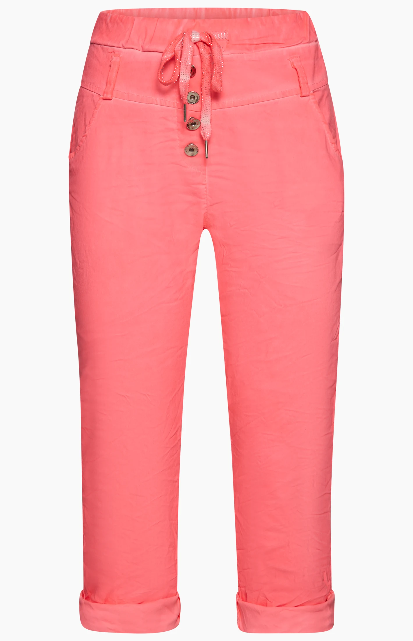 Capri-Joggpants, neon lobster