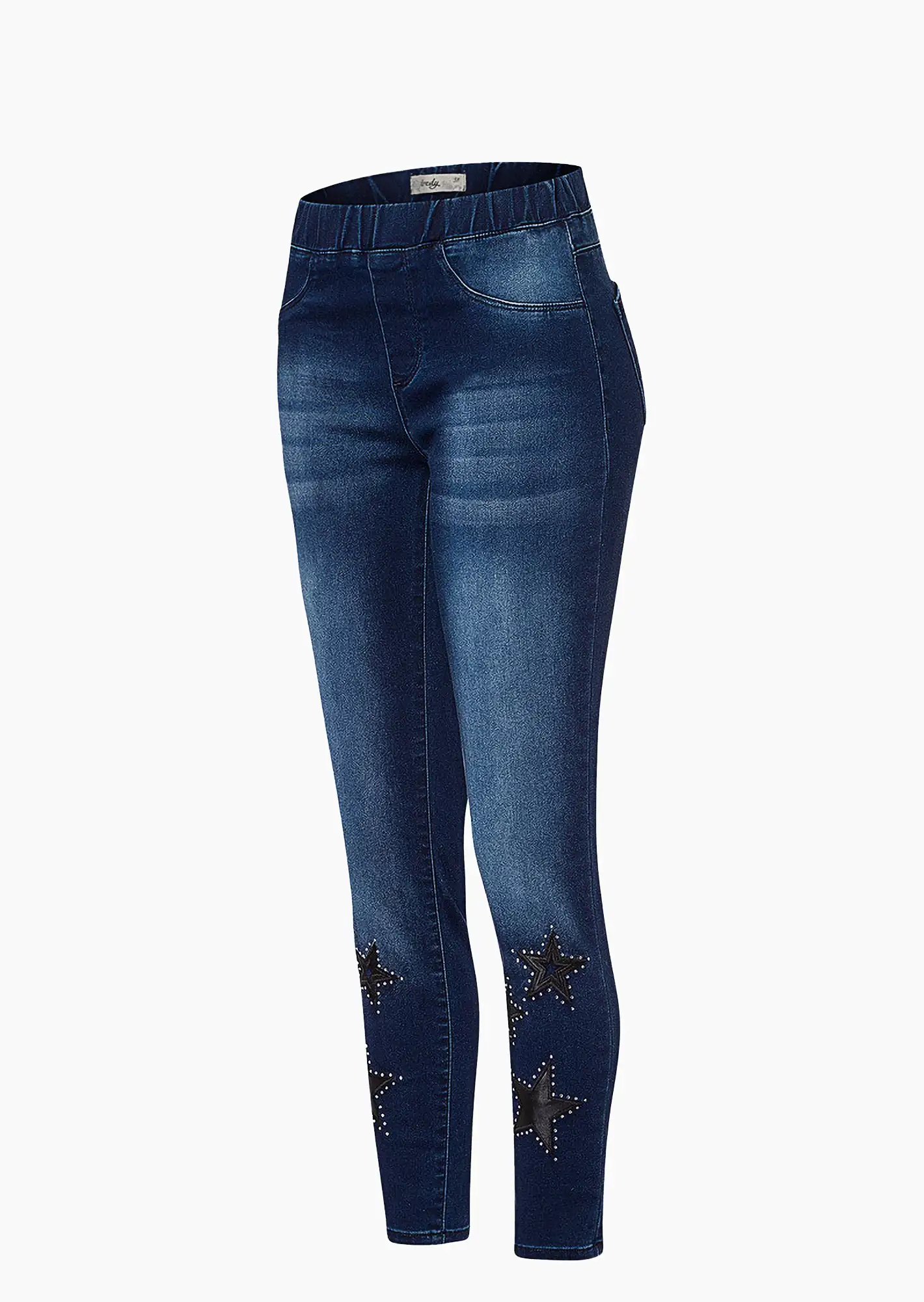 Jeggings 'Sterne', dark blue denim
