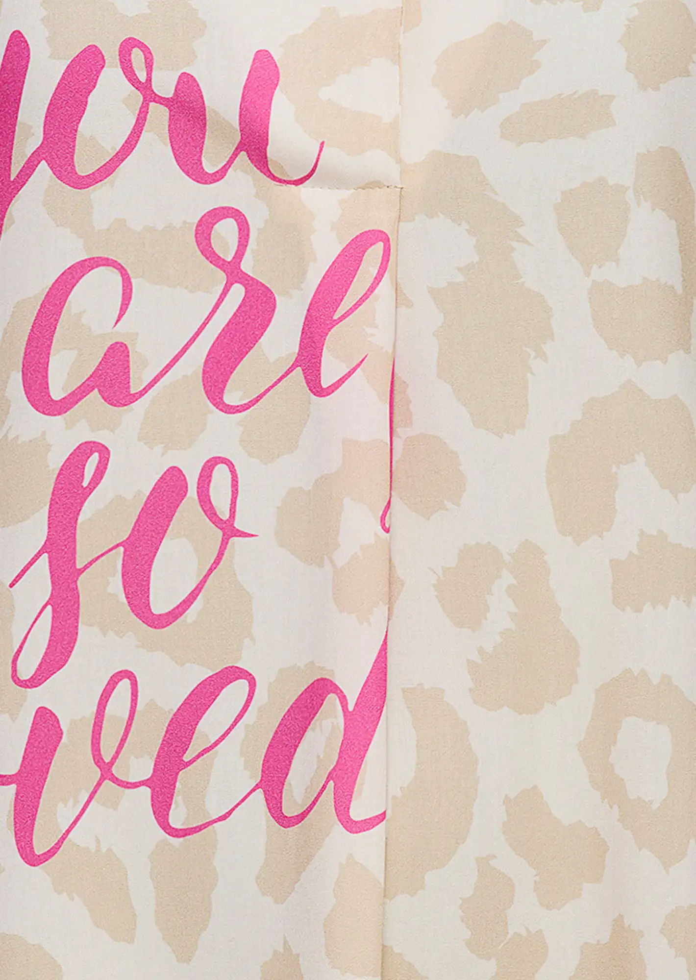 Bluse 'Loved', crema