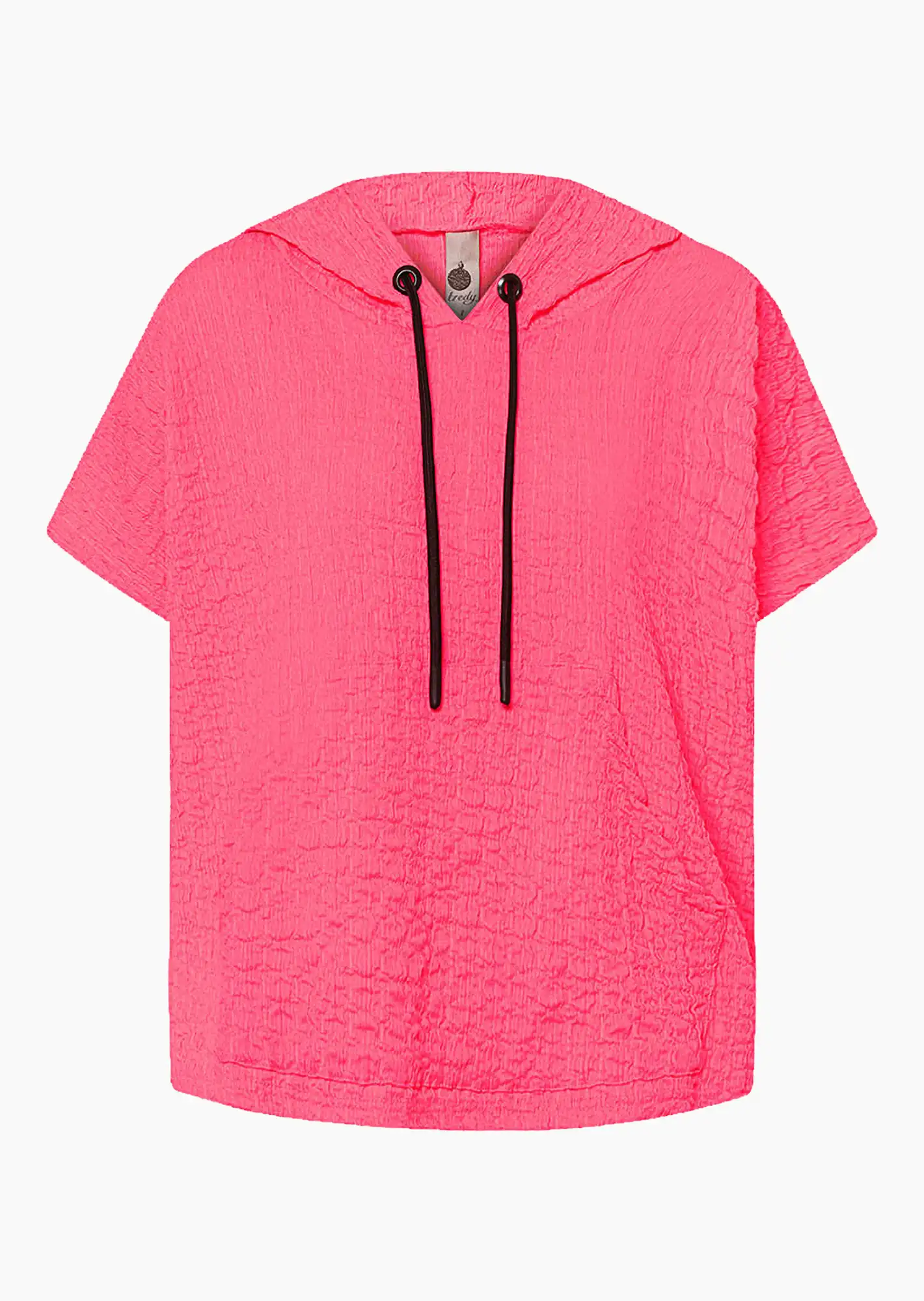 Gesmoktes Blusenshirt, neon lobster