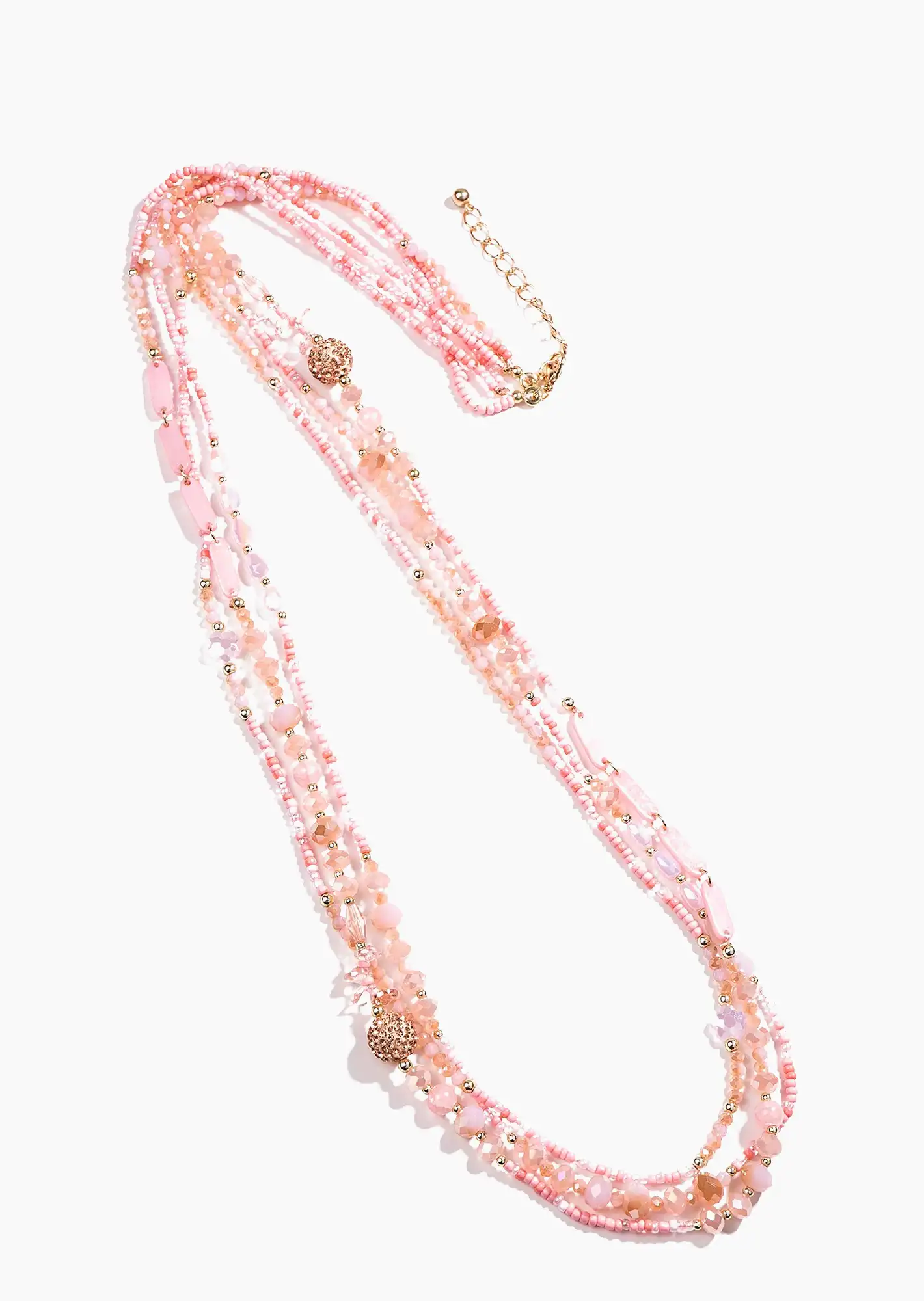 lange Kette, rose
