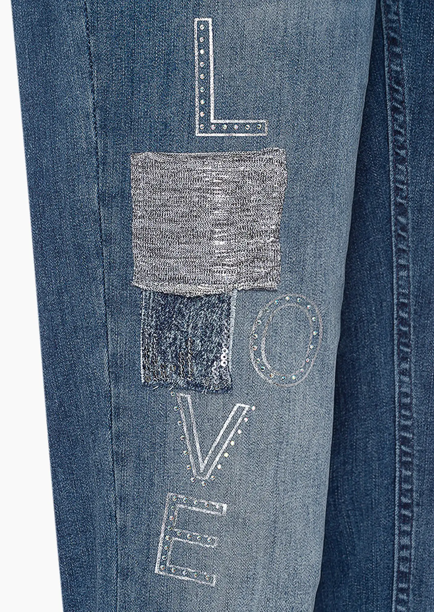 Jeans 'Love', blue denim