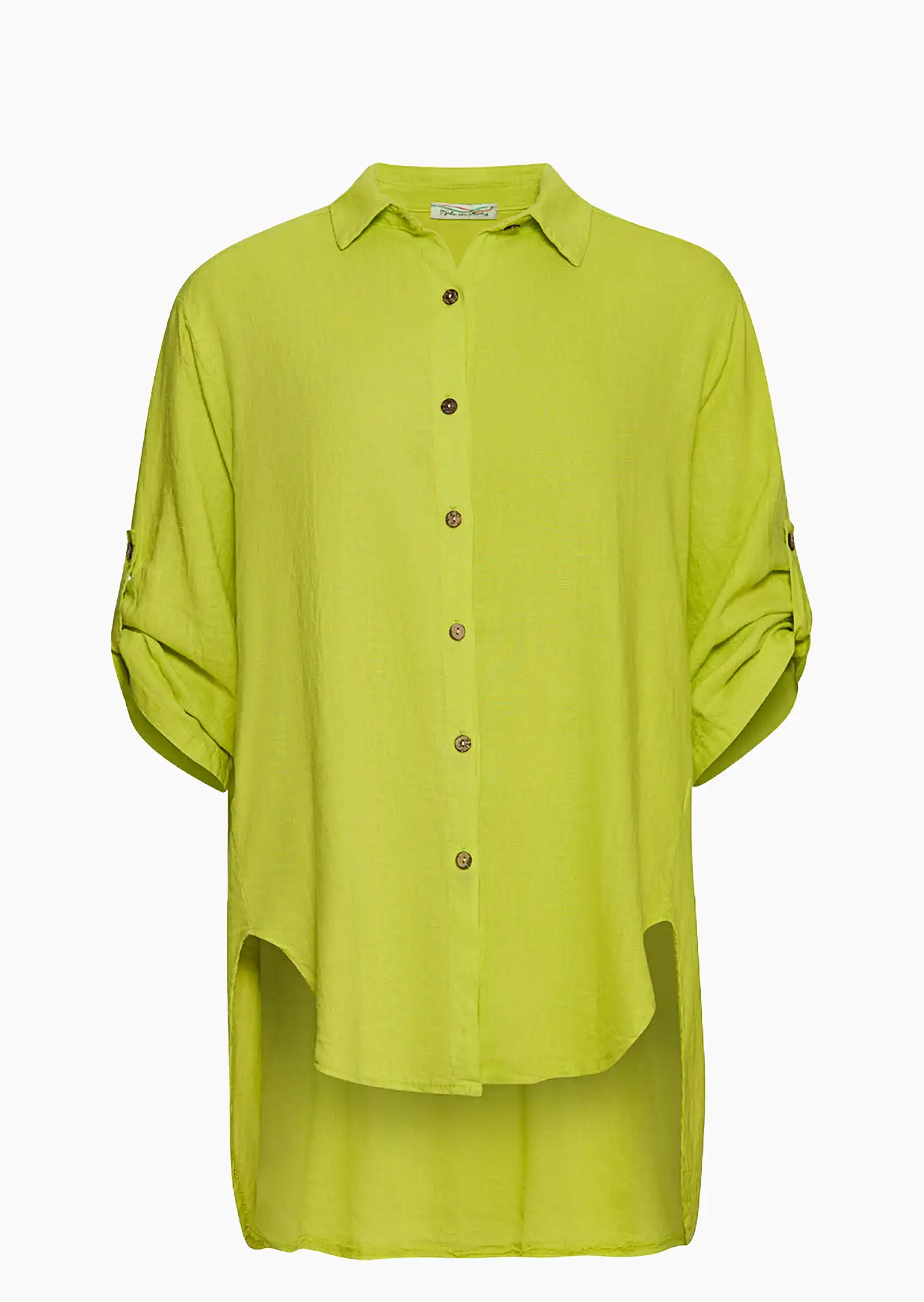 leichte Bluse mit Leinen, juicy flash