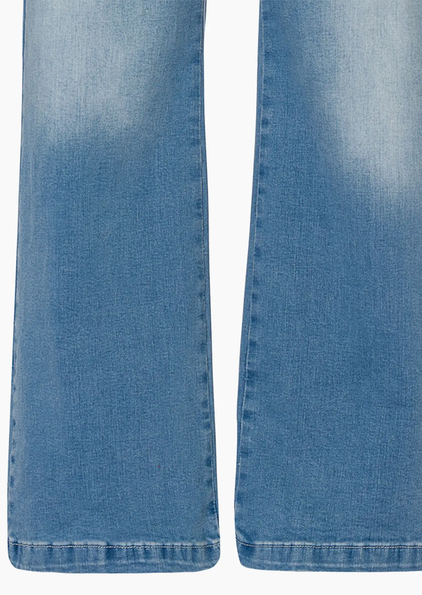 Jeans im Bootcut-Schnitt, light blue denim