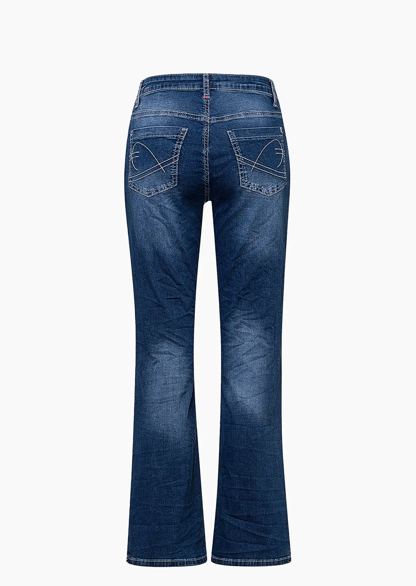Jeans im Bootcut-Schnitt, blue denim