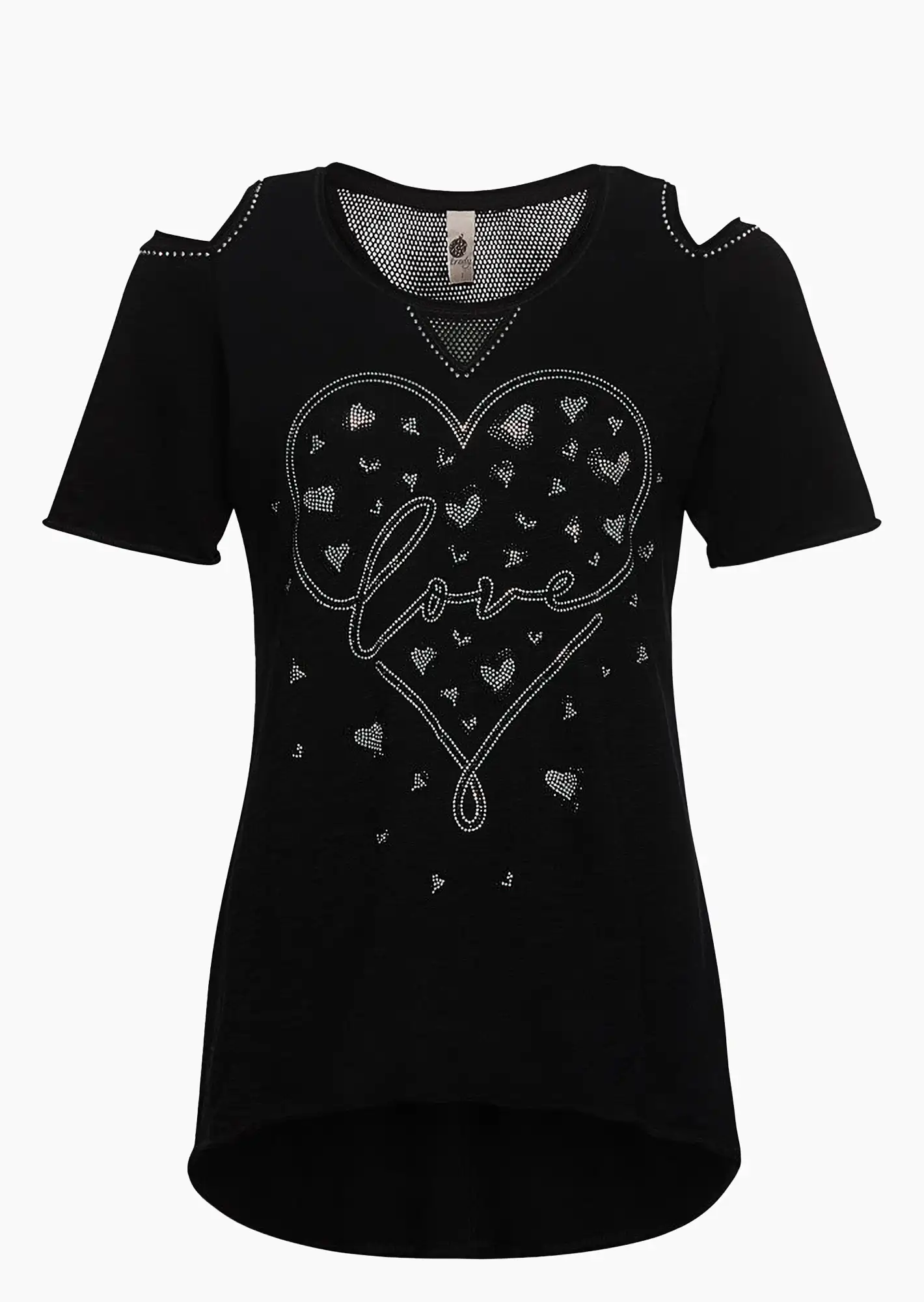 Shirt 'Love', schwarz