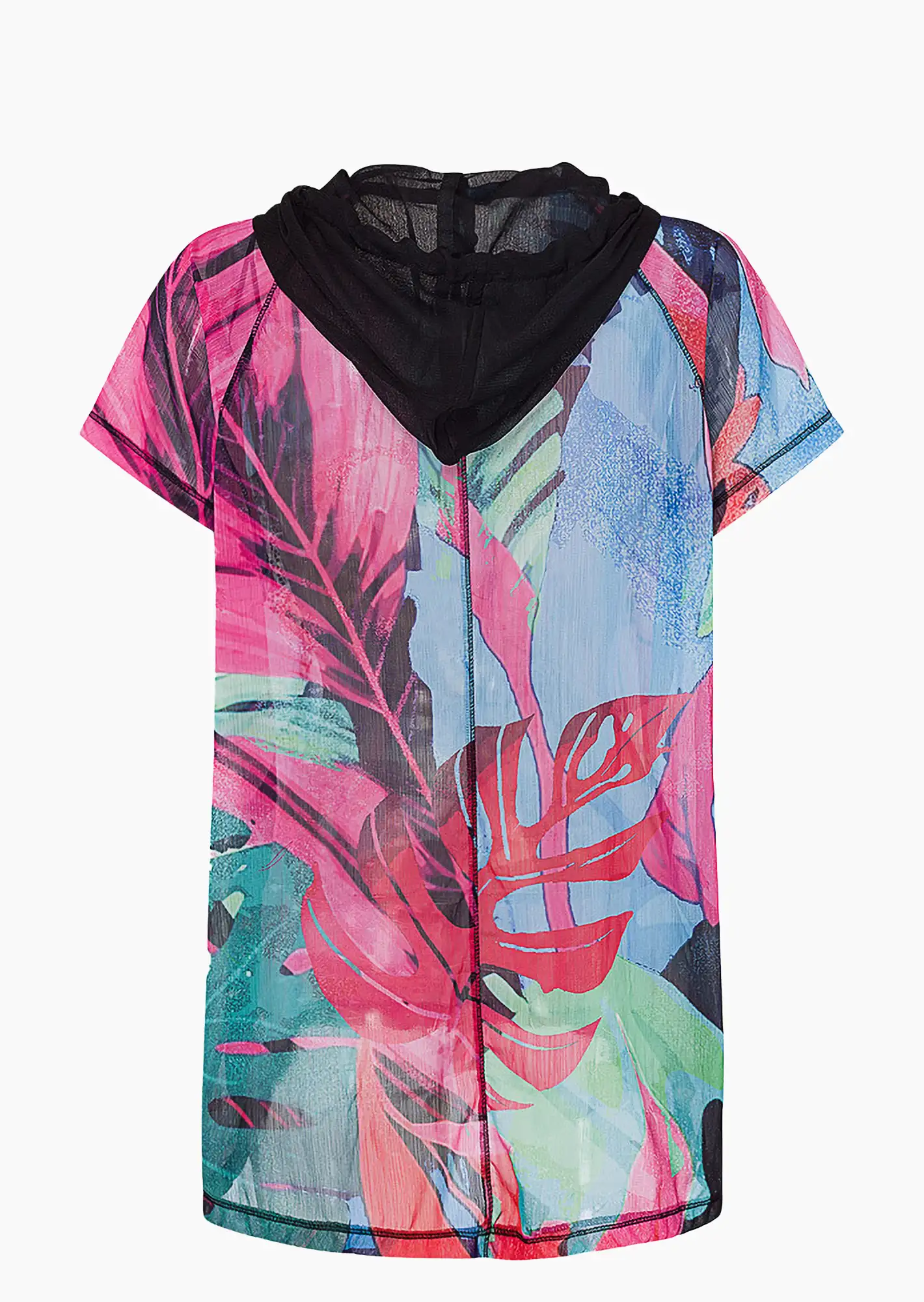 Bluse 'Leopoard', pink fluro