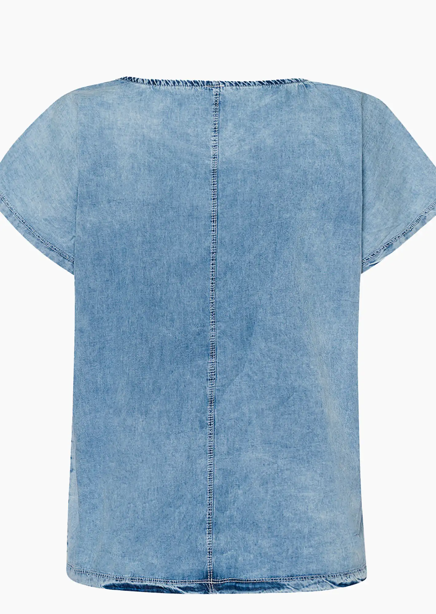 Denim-Bluse 'Moment', bleached denim
