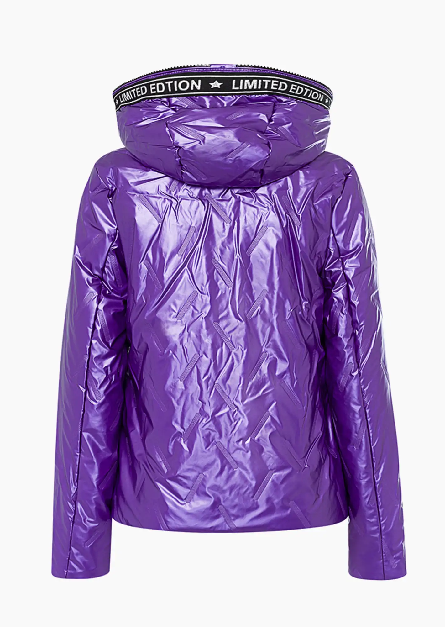 Steppjacke mit Glanz, purple flash
